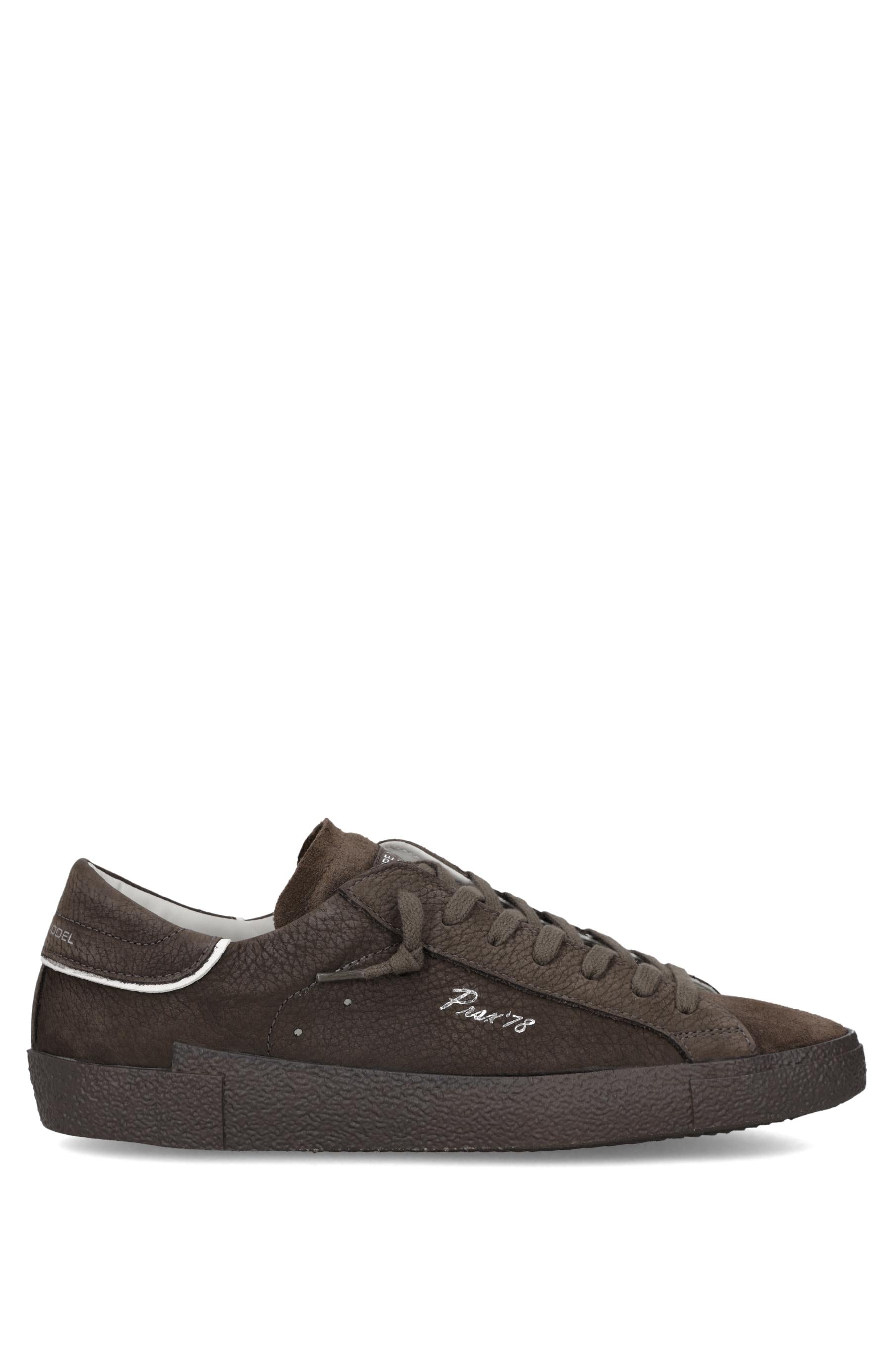 Philippe Model Sneaker modello Paris in nabuck tono su tono PRLU PRSX/19 NT03 
