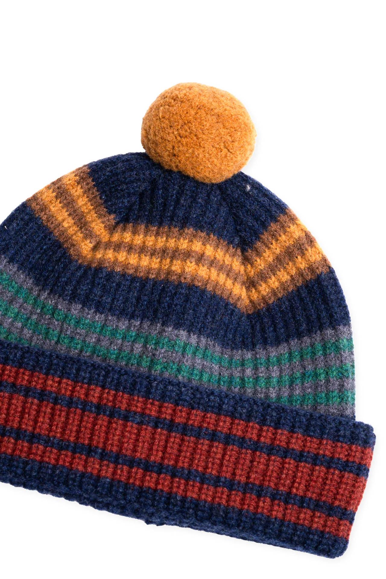 Howlin' Beanie in lana con pon pon SLOW HAT NAVY 