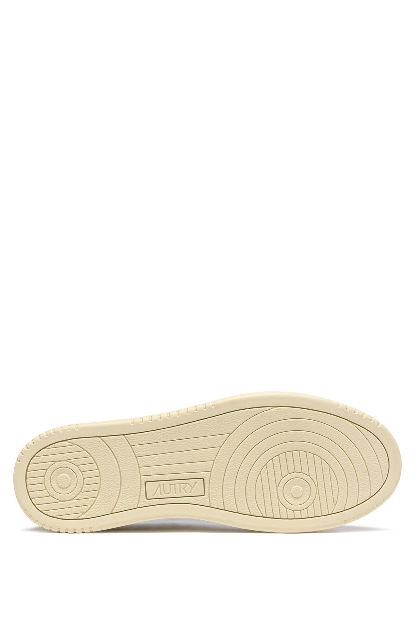 Autry Sneaker donna Medalist in pelle con scritte argento AULW HP02 WHT/SIL 