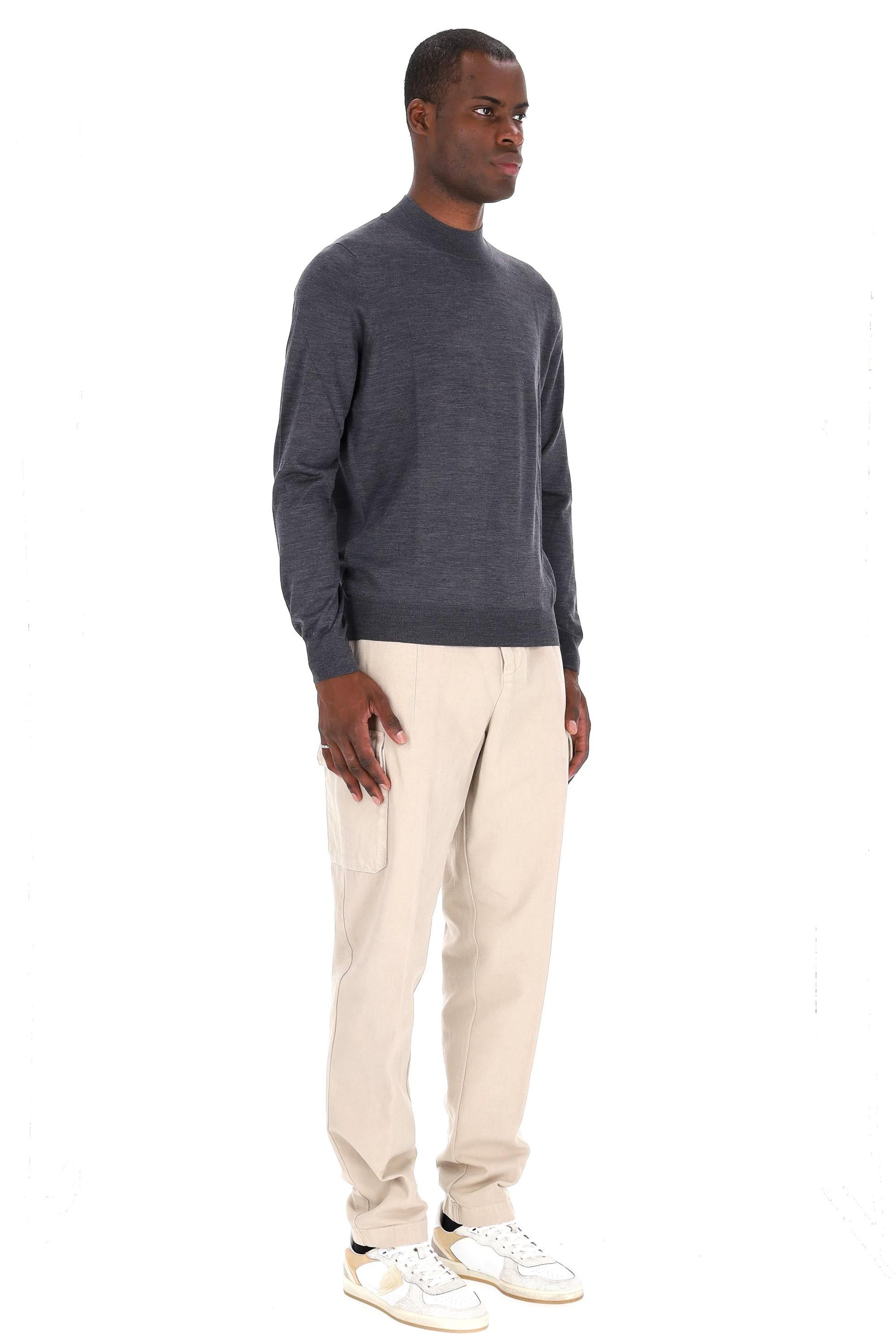 Maglia lupetto in lana vergine 1479045554 0098 098 Barba 