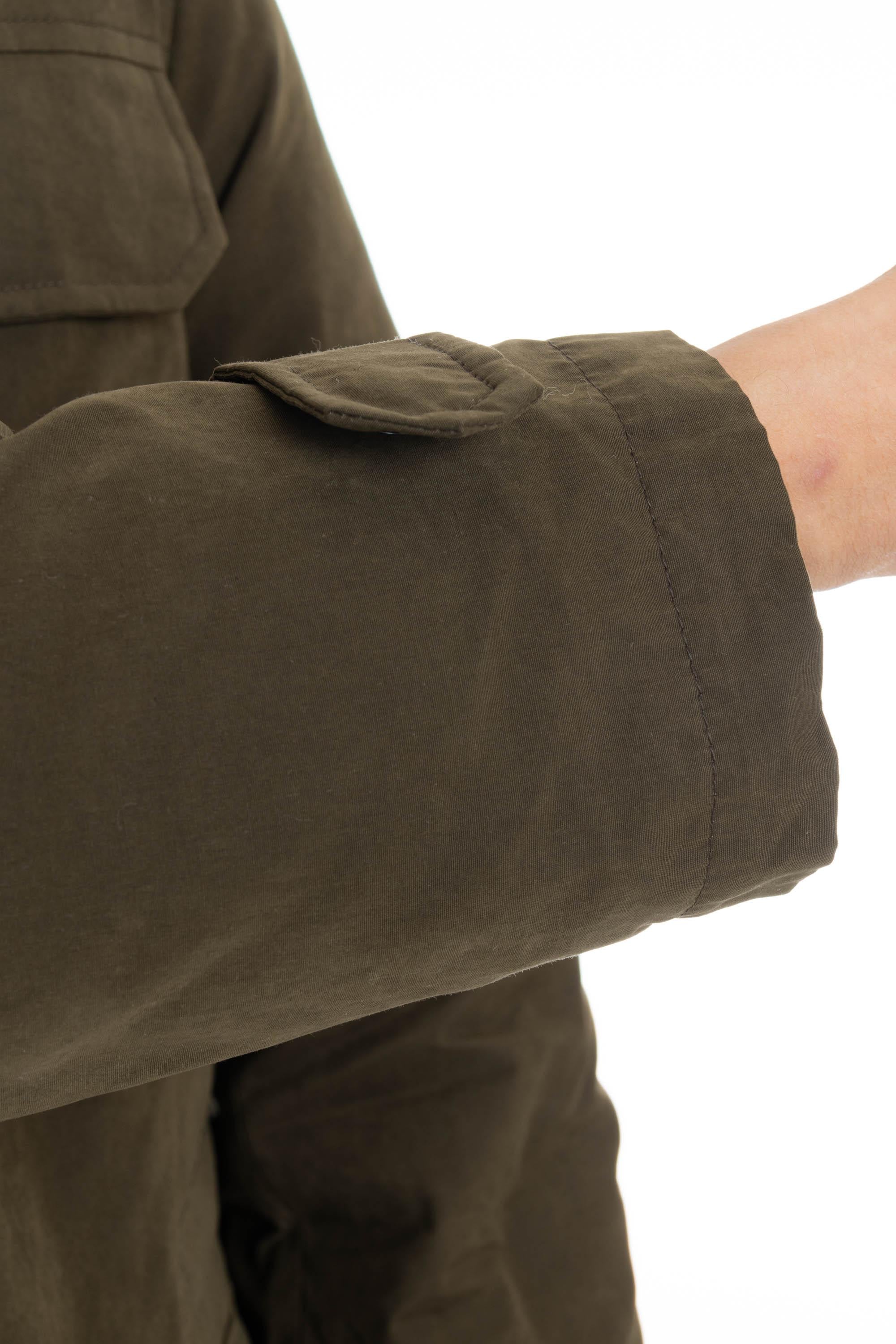Field jacket in cotone spalmato imbottita in piuma H456 96104 15 Sealup 
