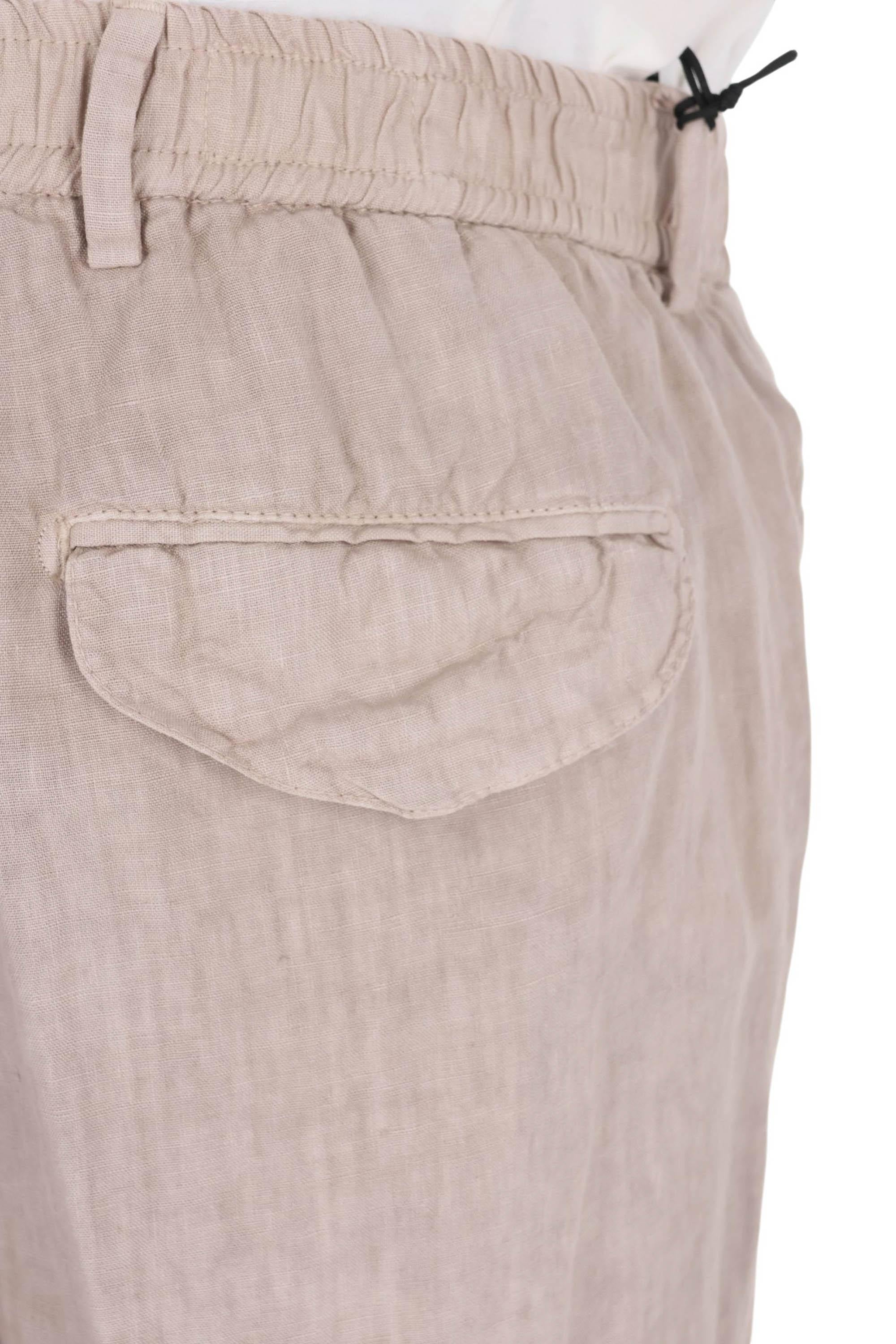 Myths Pantalone Ares in puro lino con vita elasticata 26M26L 72-3 02 