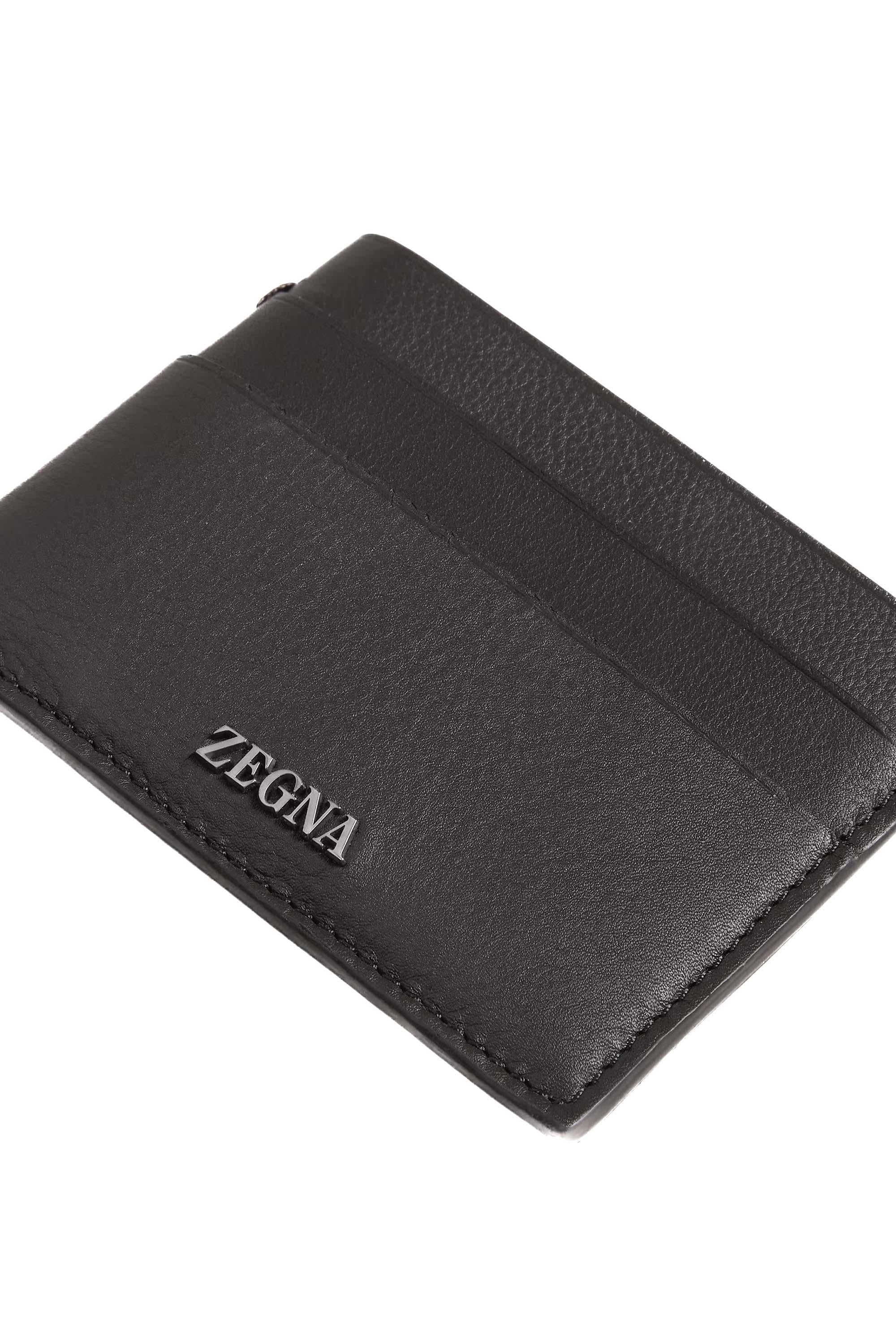 Zegna Portacarte secondskin in nappa guanteria LHOTO E1938Z AMO 