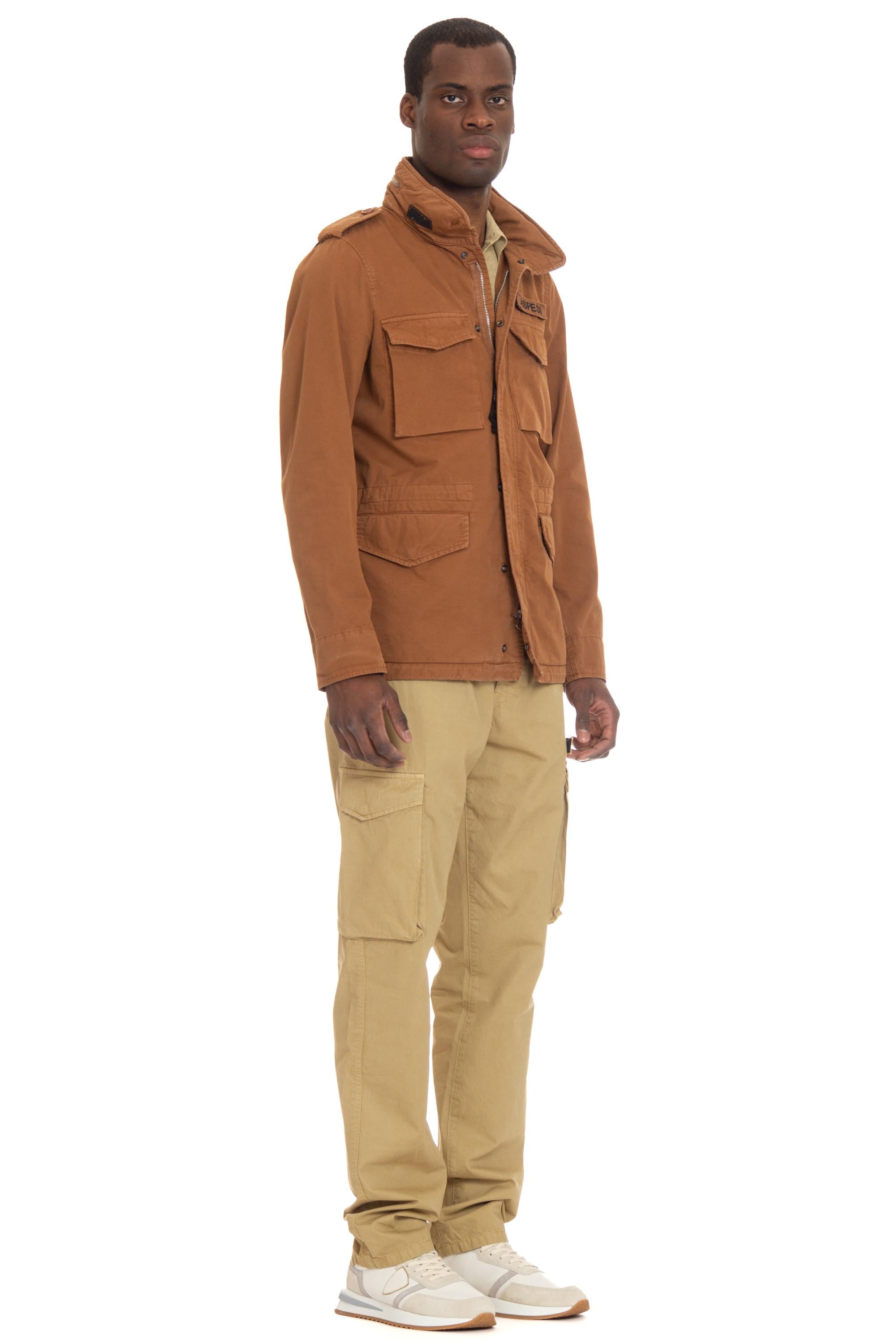Mini field jacket in cotone con logo staccabile CG20 A262 ST/2 85321 Aspesi 