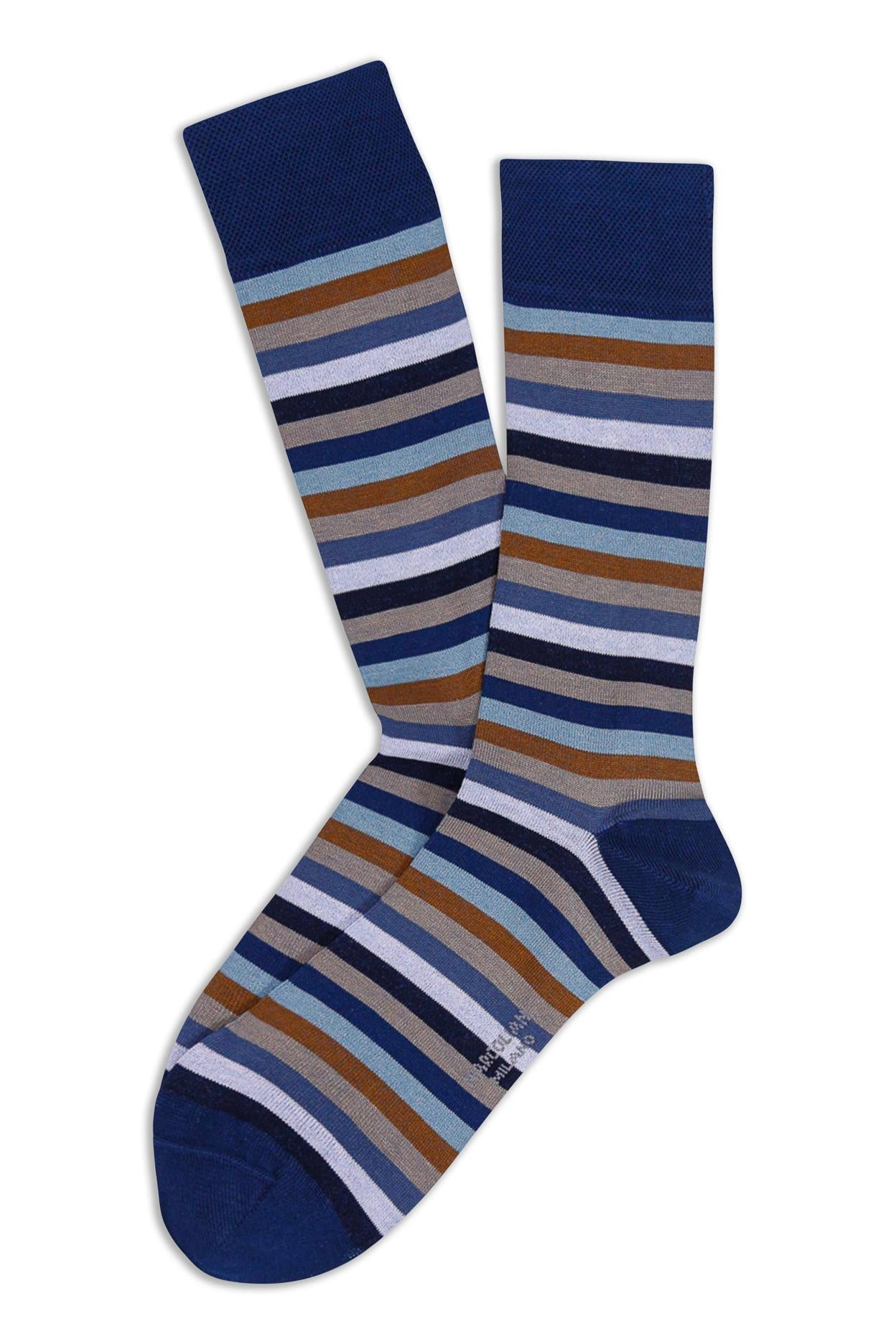 Calze in cotone stripes full color MAR3976L/3 Y25 Marcoliani 