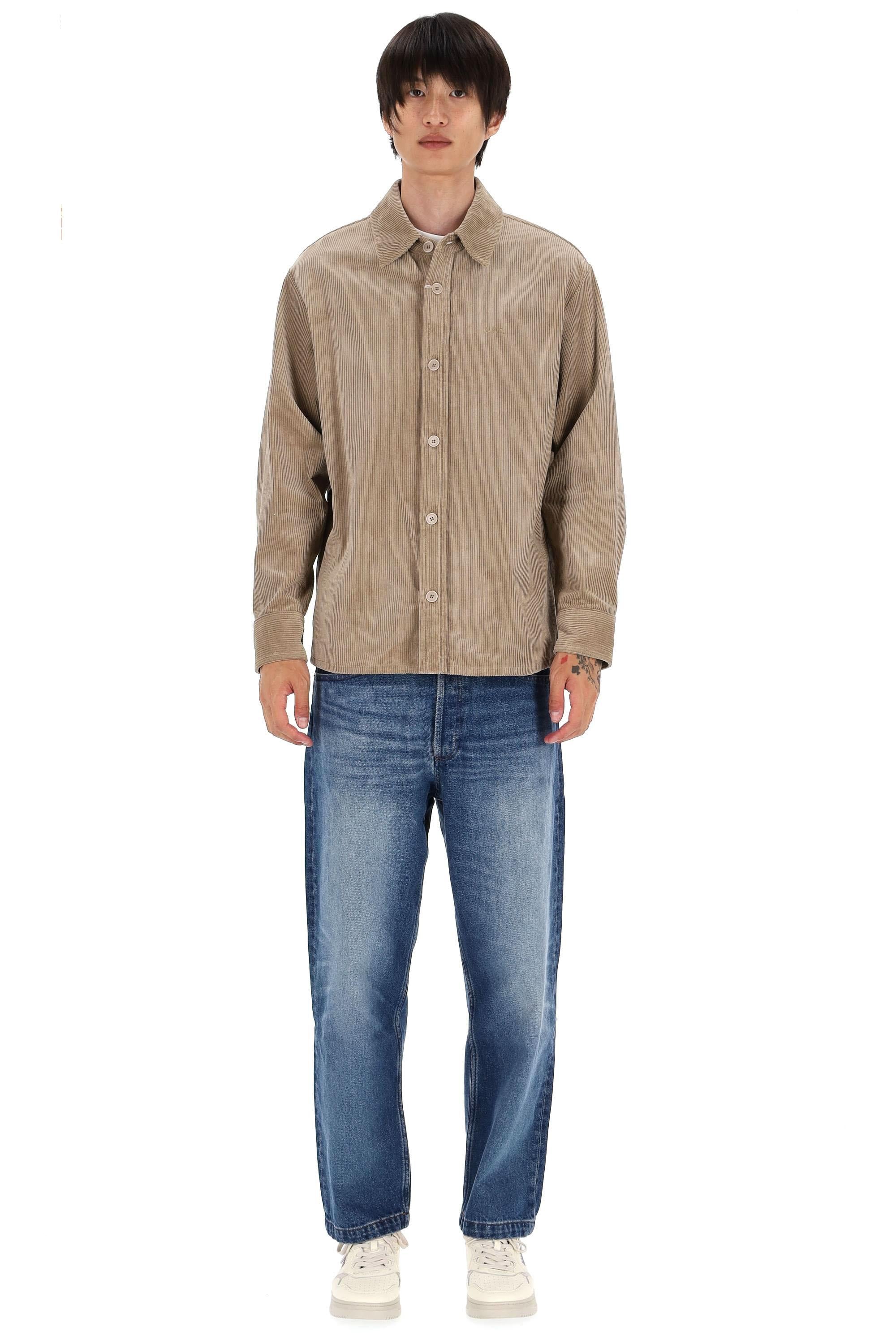 A.P.C. Overshirt in velluto a coste COHBB-H02976 BAA 