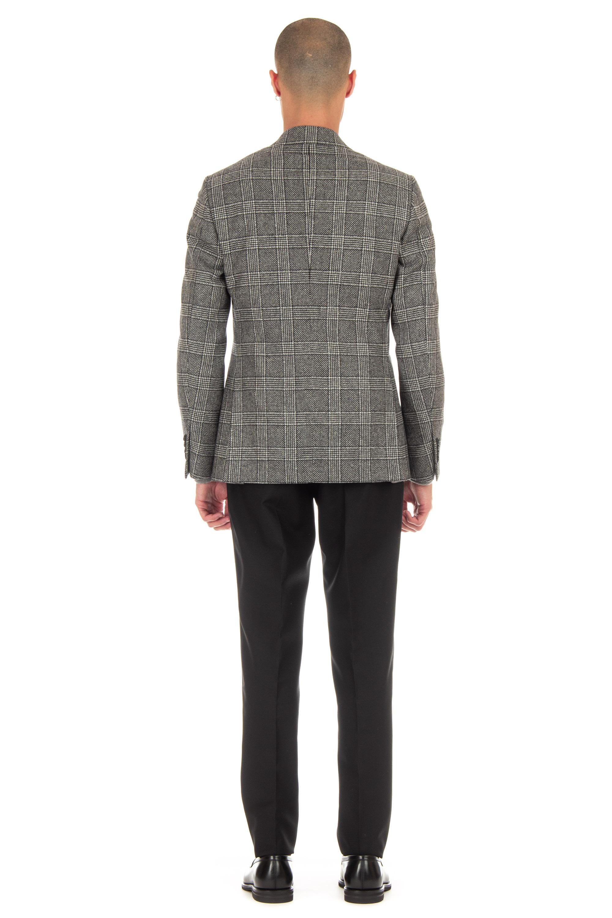 Lardini Giacca check doppiopetto in lana-cashmere IT6740E ITSK61546 151NE 