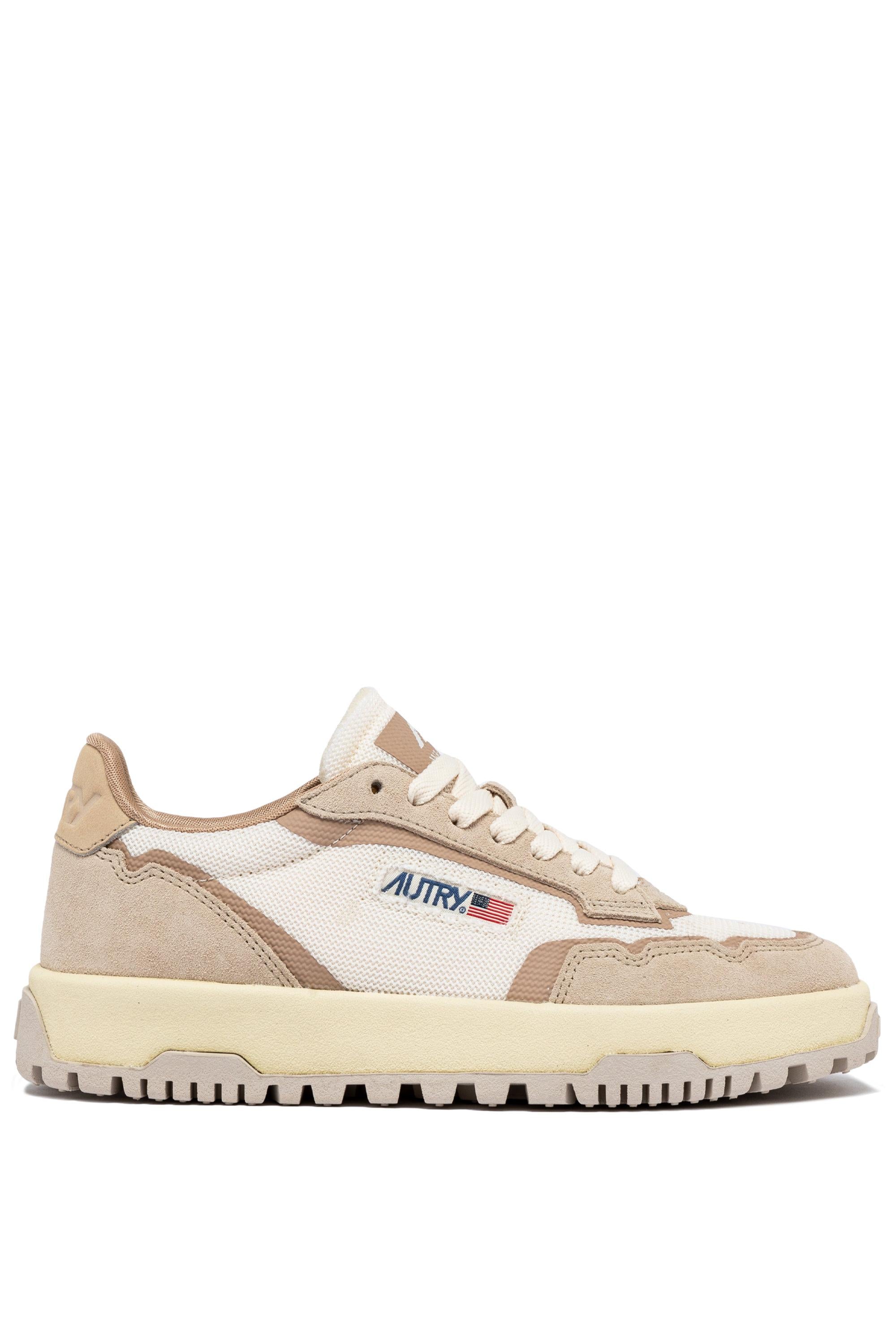 Autry Sneakers donna WildPace in camoscio e cordura LDLW AK03 WHIS/SAND 