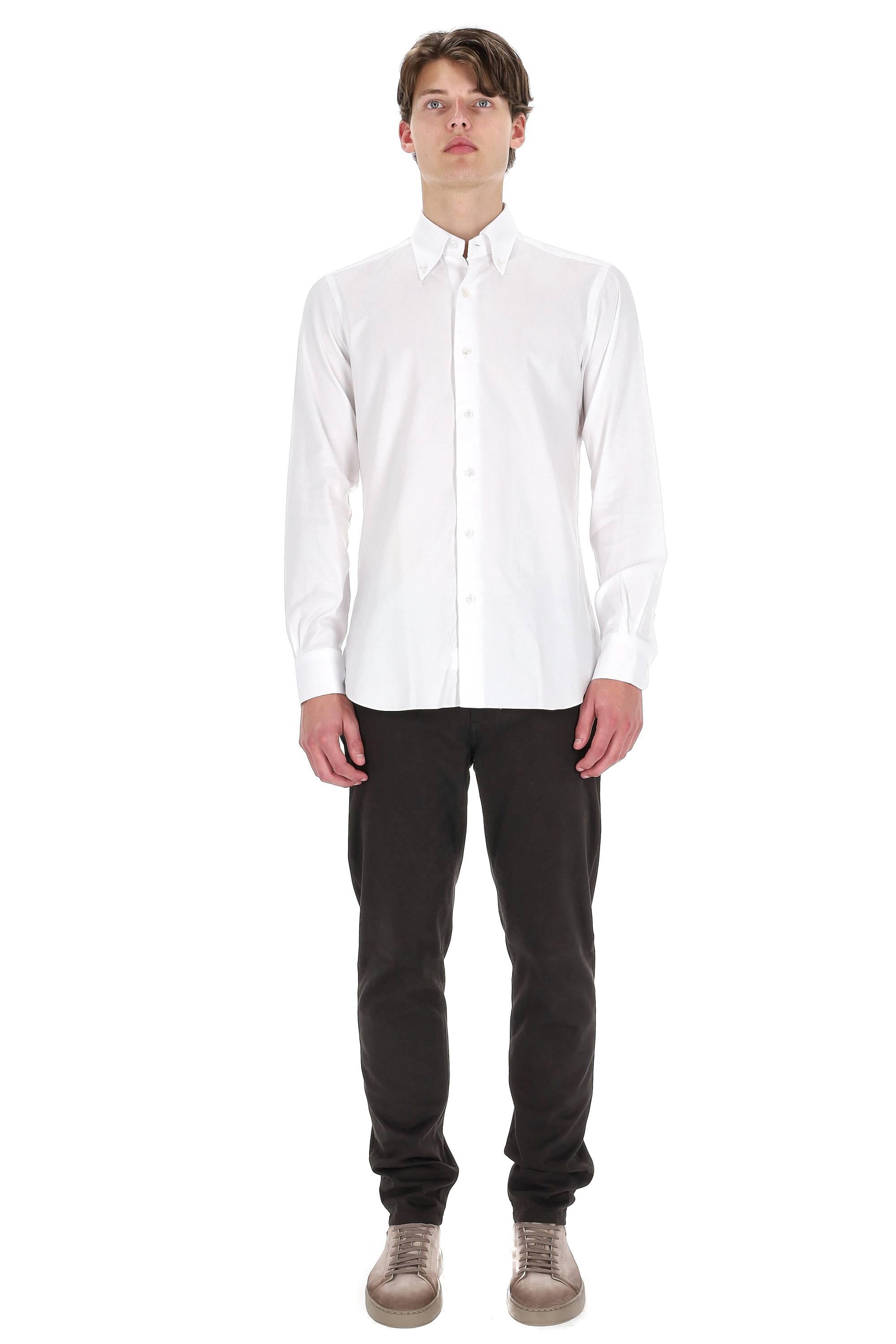 Barba Camicia sartoriale in oxford button down linea Culto K1U24P0150080.U 0001 