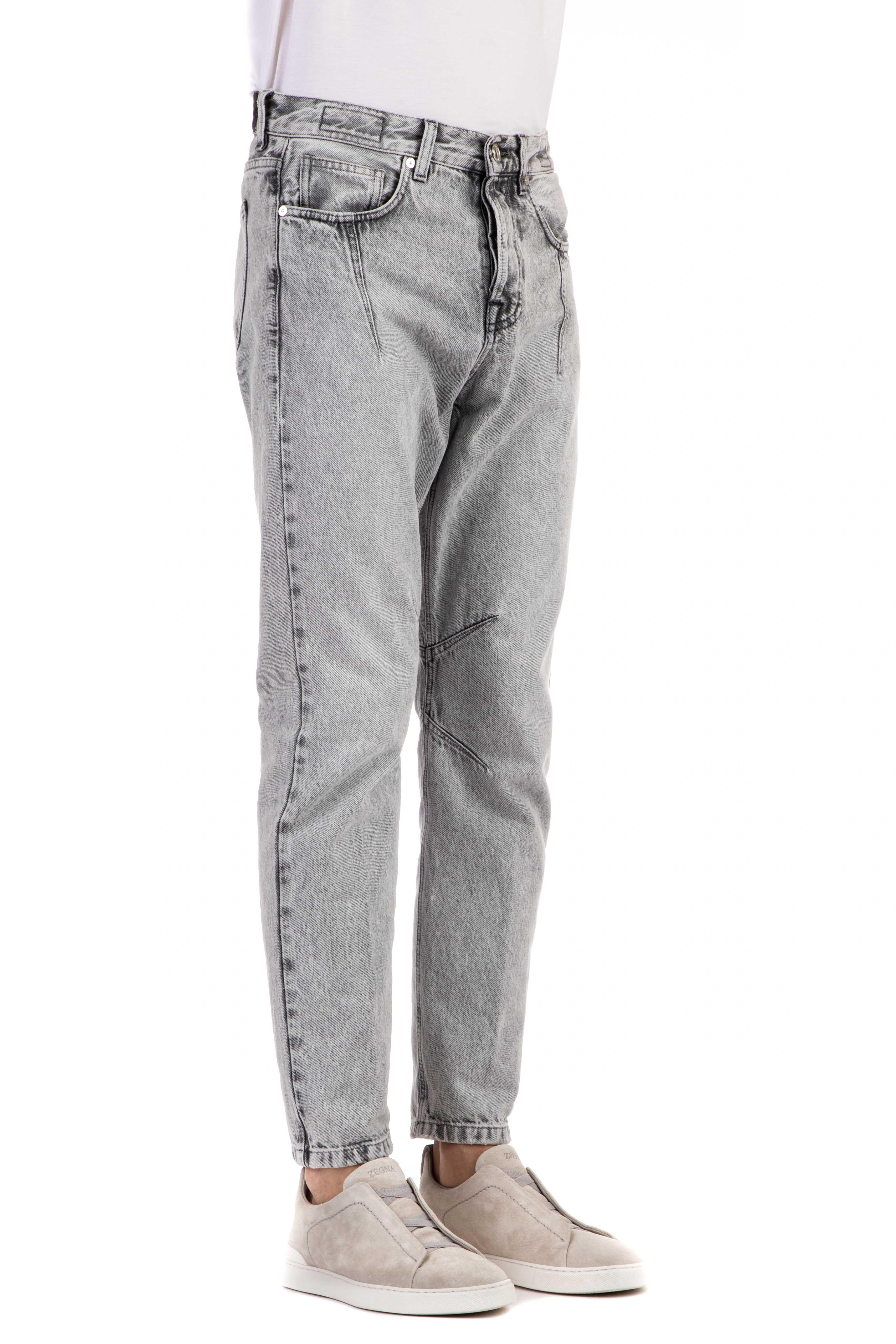 Jeans grigio carrot fit G75PANG05 TET0G008 06 Eleventy 