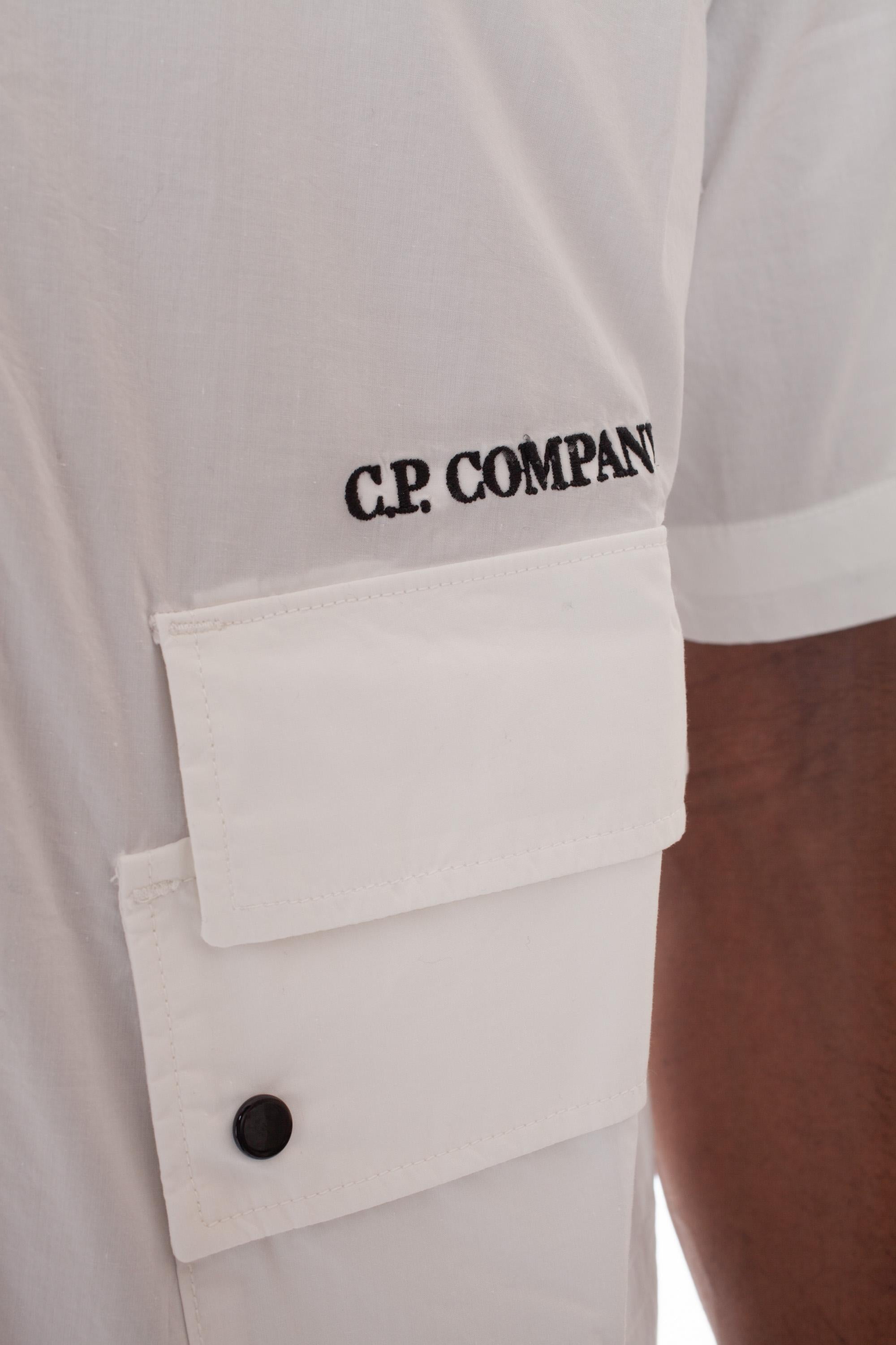CP Company Camicia manica corta in popeline di cotone CMSH271A-005328G 103 