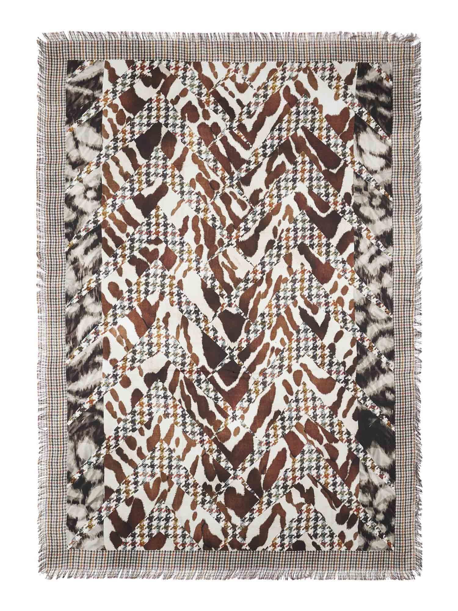 Pierre-Louis Mascia Sciarpa artigianale mod. Euclide in cashmere 515629 101-21 