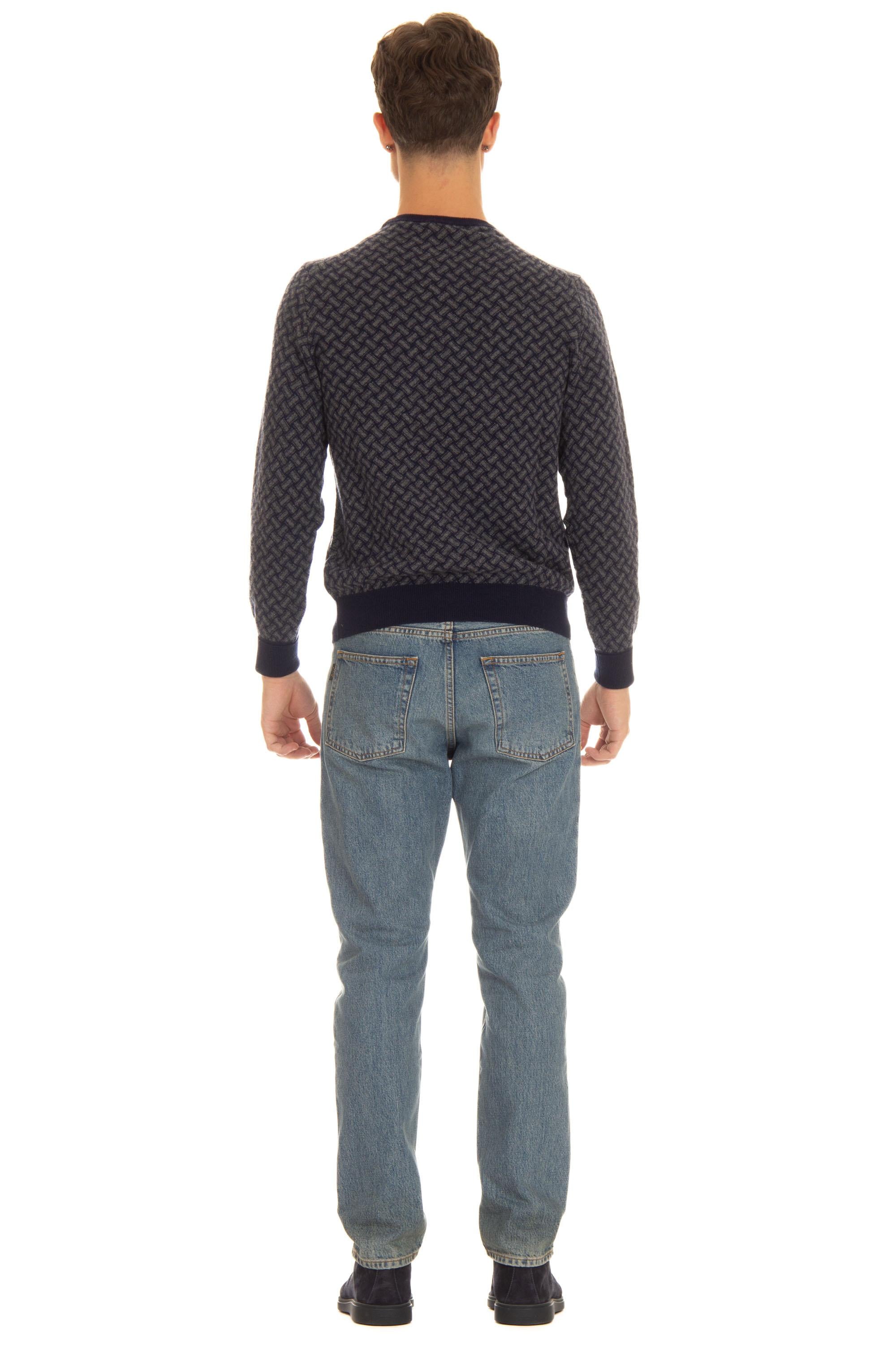 Maglia girocollo biscottino in puro cashmere D2K103.4 AI31 Drumohr 