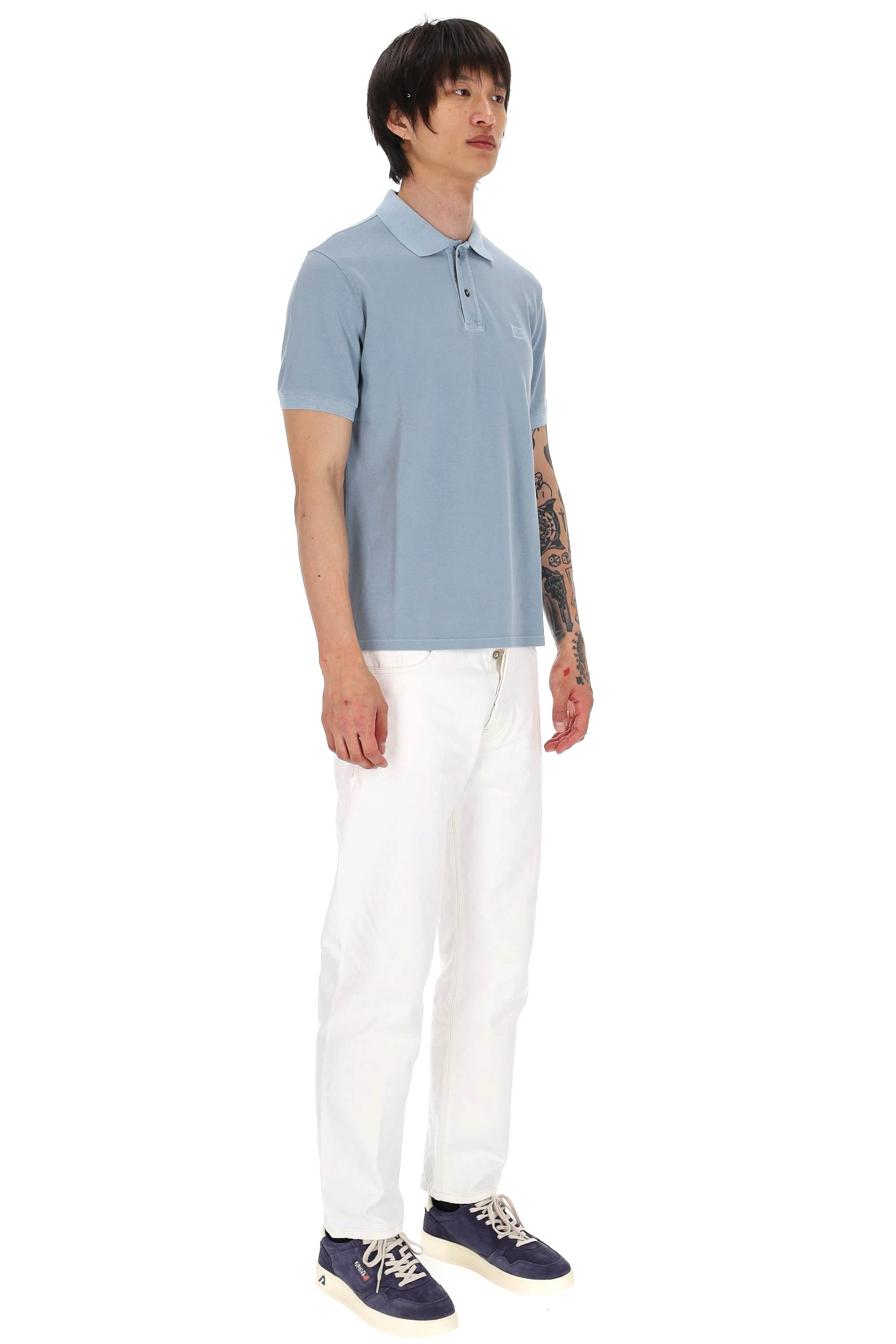 CP Company Polo in piquet di cotone 24/1 MPL176A00 5527S 809 