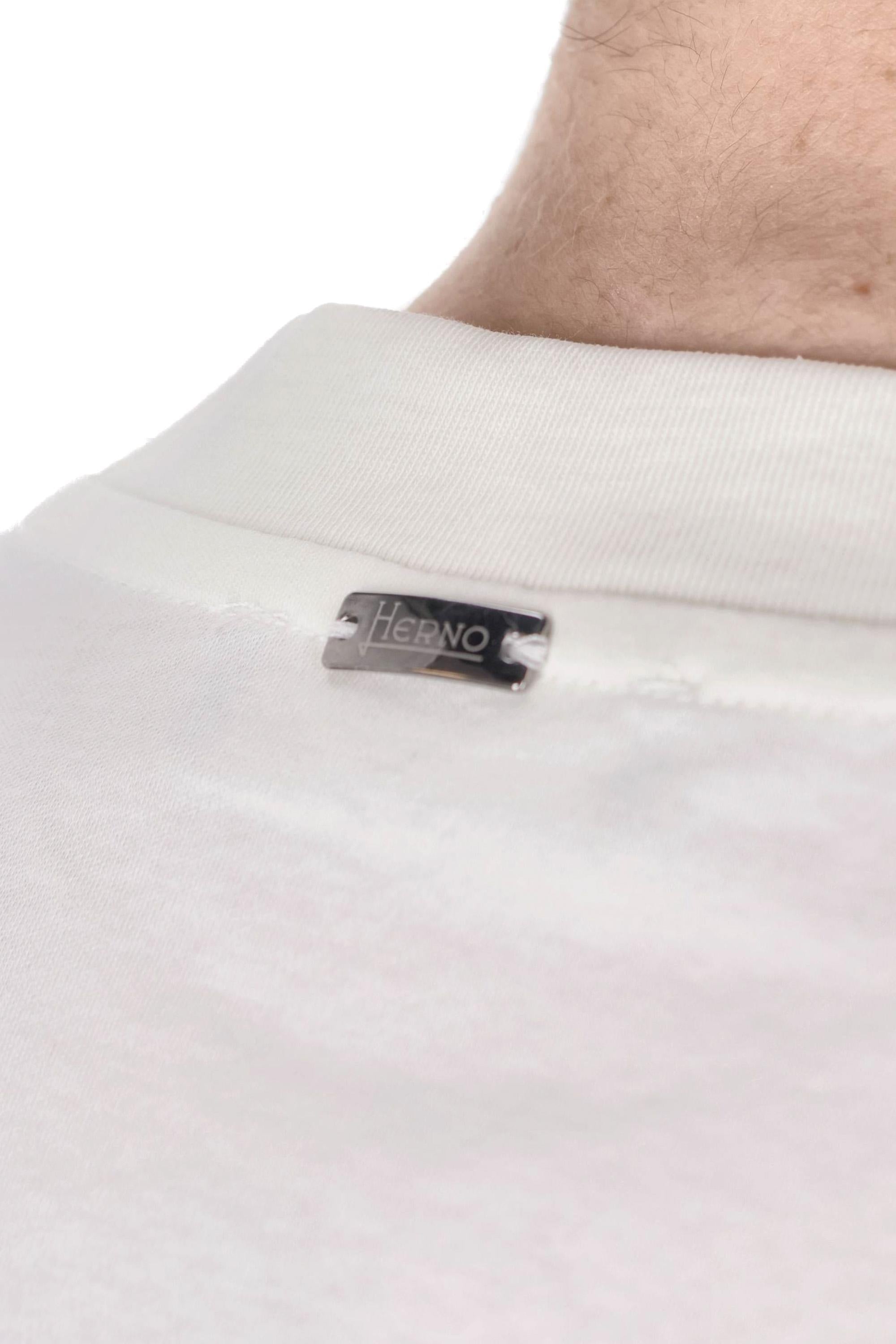 Herno T-shirt in cotone punto felpa JG000281U 1000 