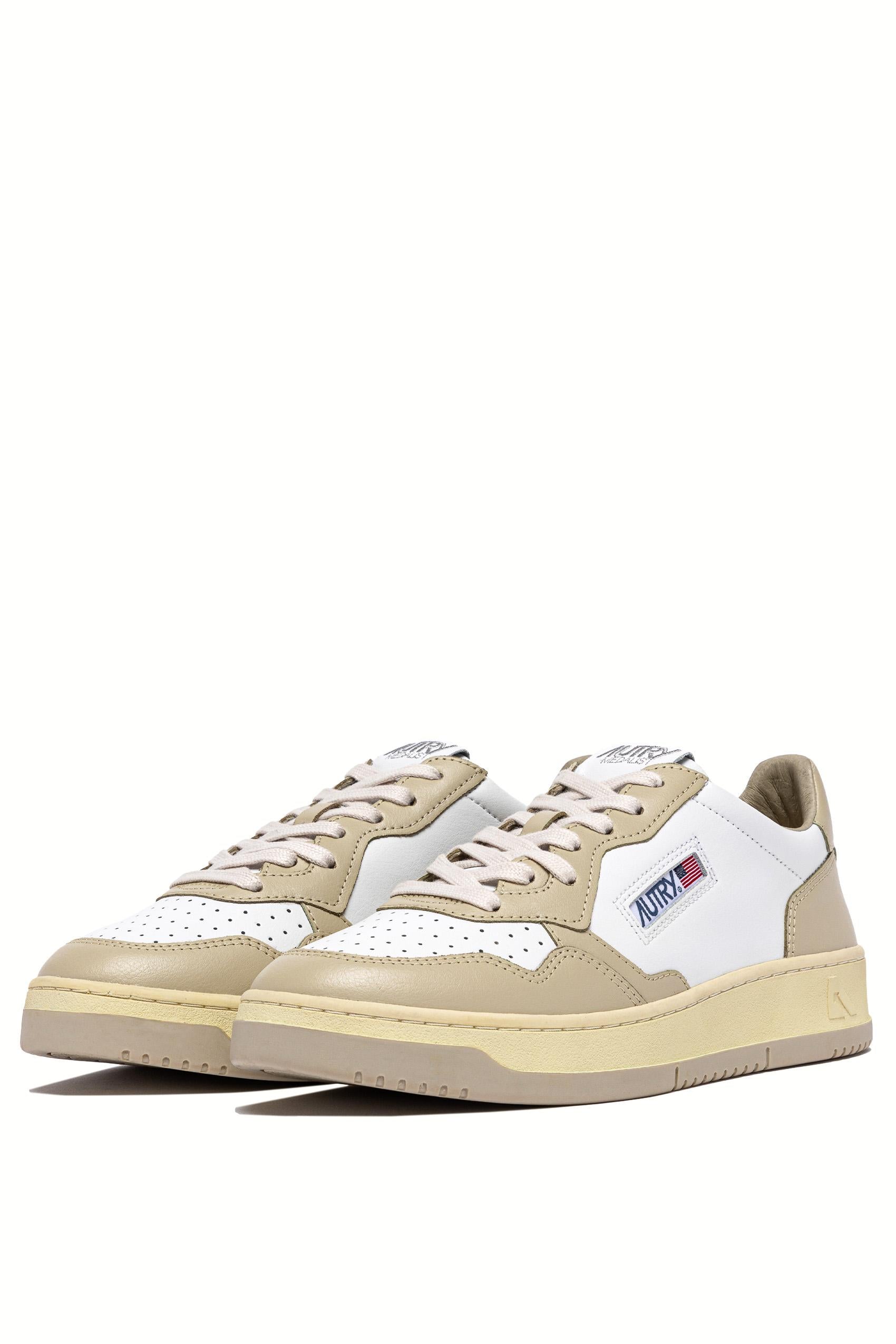 Autry Sneaker donna bicolor in pelle AULW WB60 WHT/TIDFOAM 