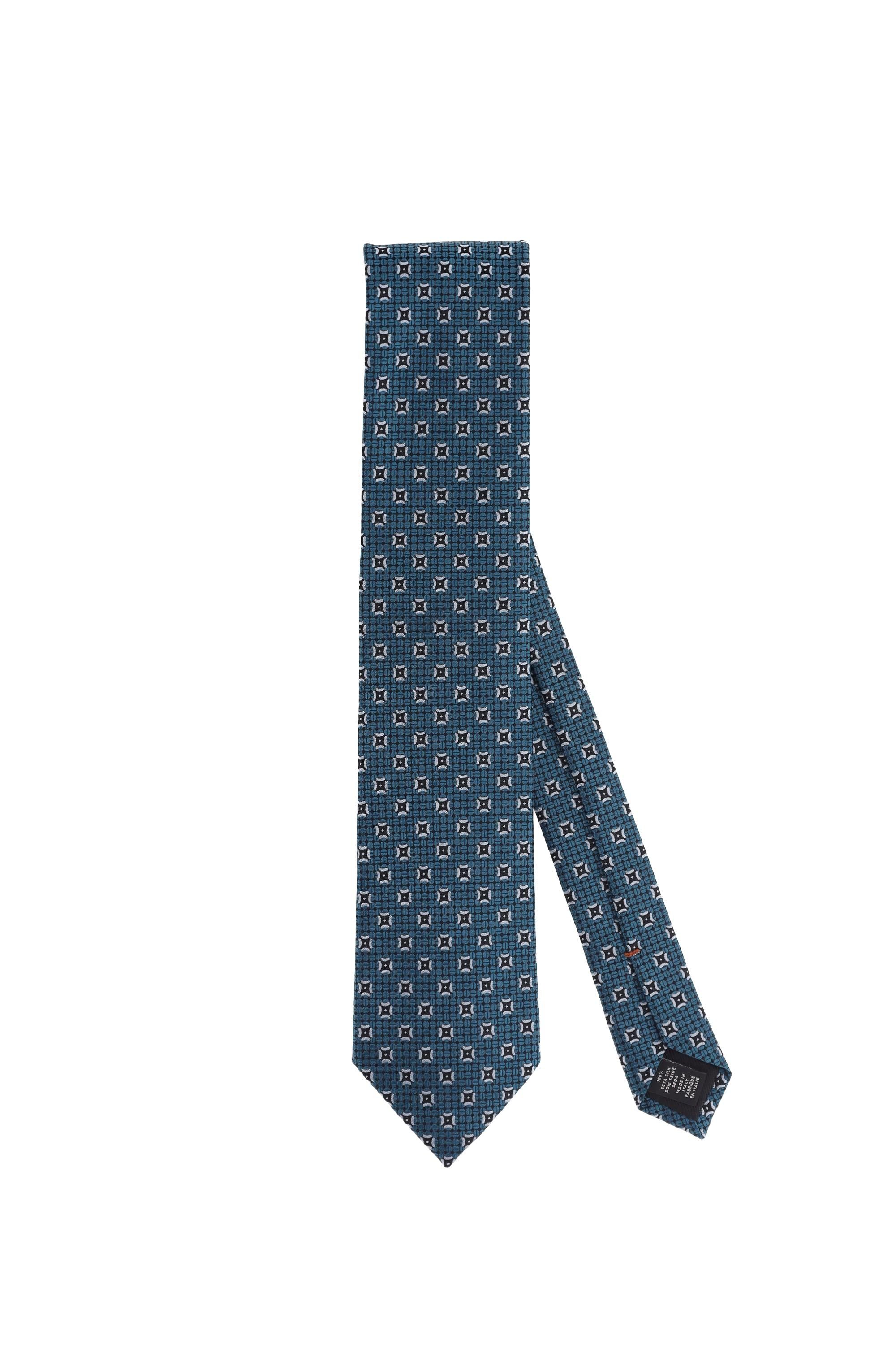 Zegna Cravatta micro disegno in pura seta Z9D82TA9 1P8 TE1 