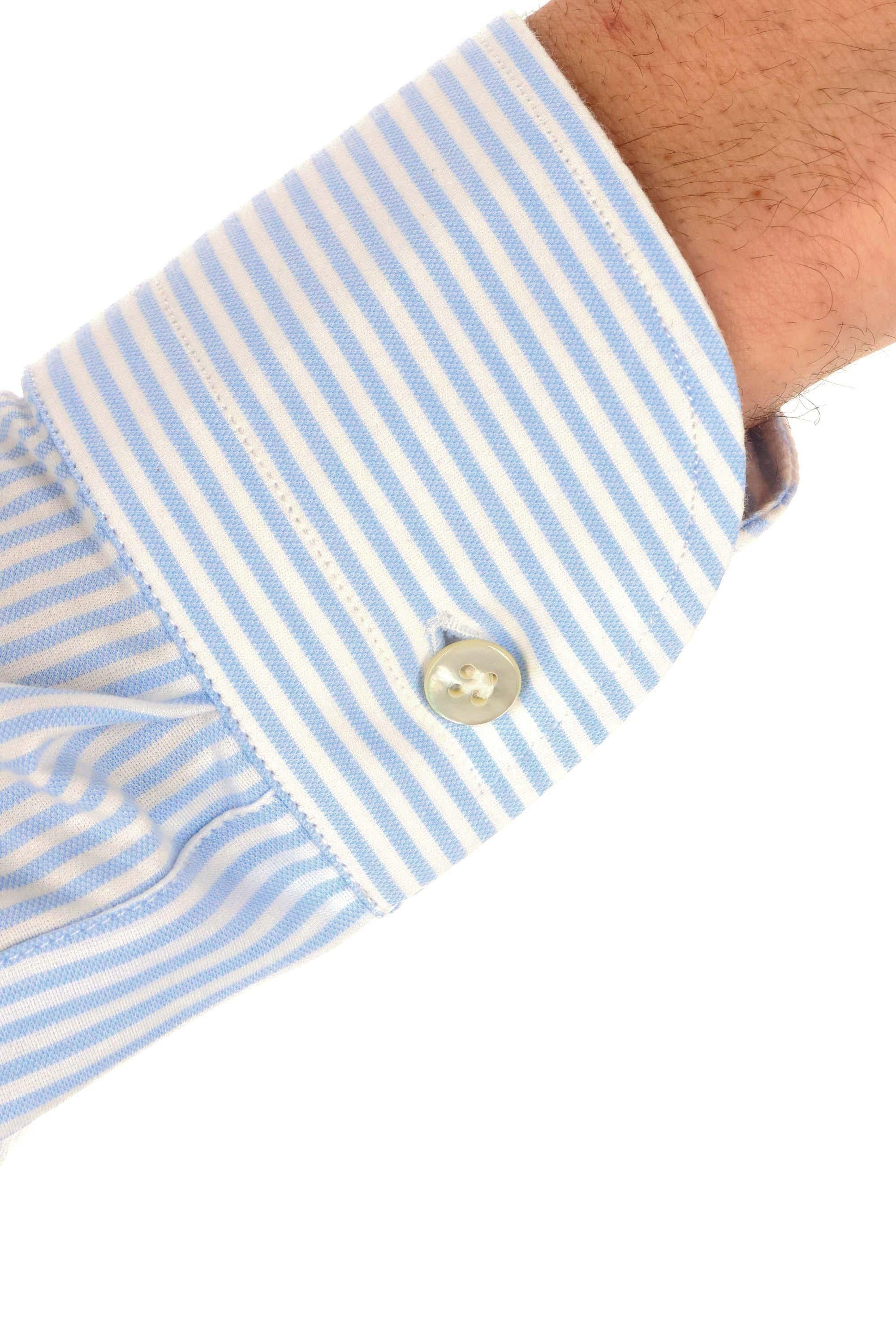 Camicia sartoriale bacchettata stretch 200060 5 Borriello 