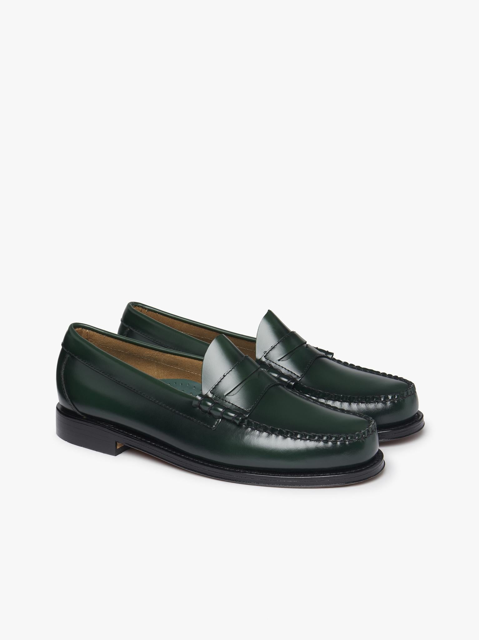 G.H.BASS&CO Weejuns Larson penny loafers colore verde BA11010H-2 0DG 