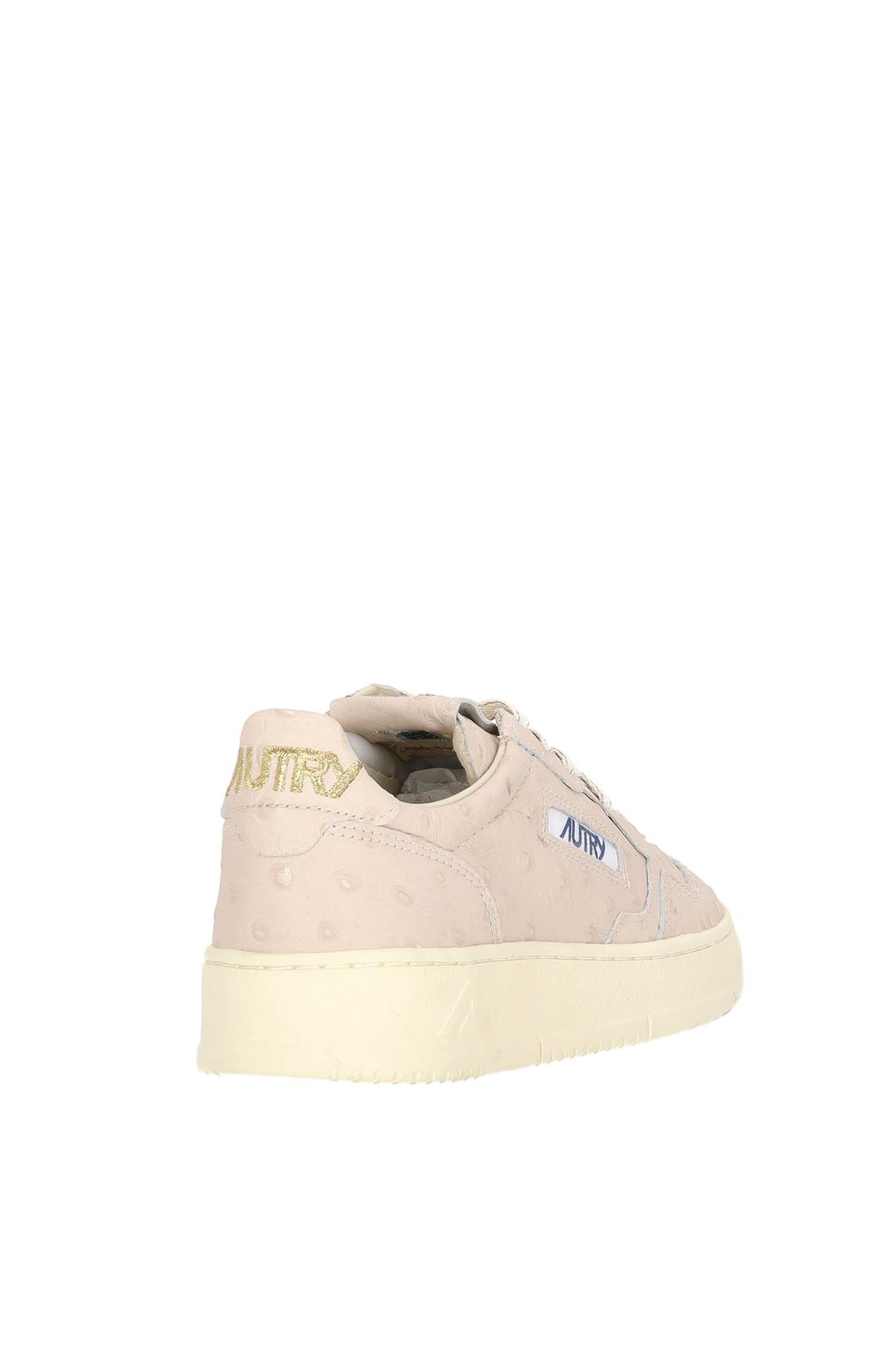 Autry Sneaker Medalist donna in pelle effetto struzzo AULW OT02 WOODASH 