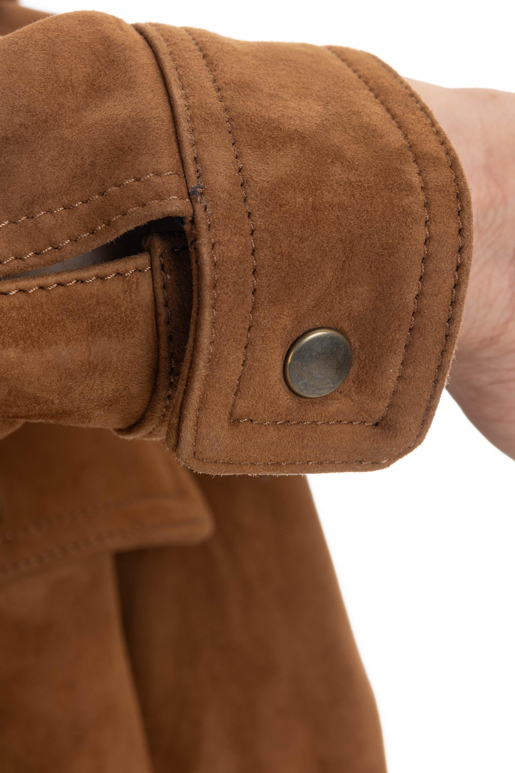 Salvatore Santoro Trucker in suede 45555-U TOBACCO 