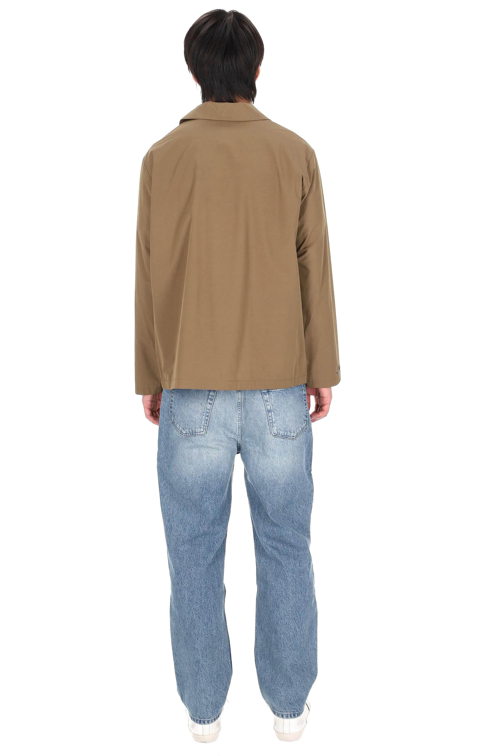 A.P.C. Overshirt in misto cotone con logo A.P.C PSALQ-H02960 CAC-MARRON GLACE 