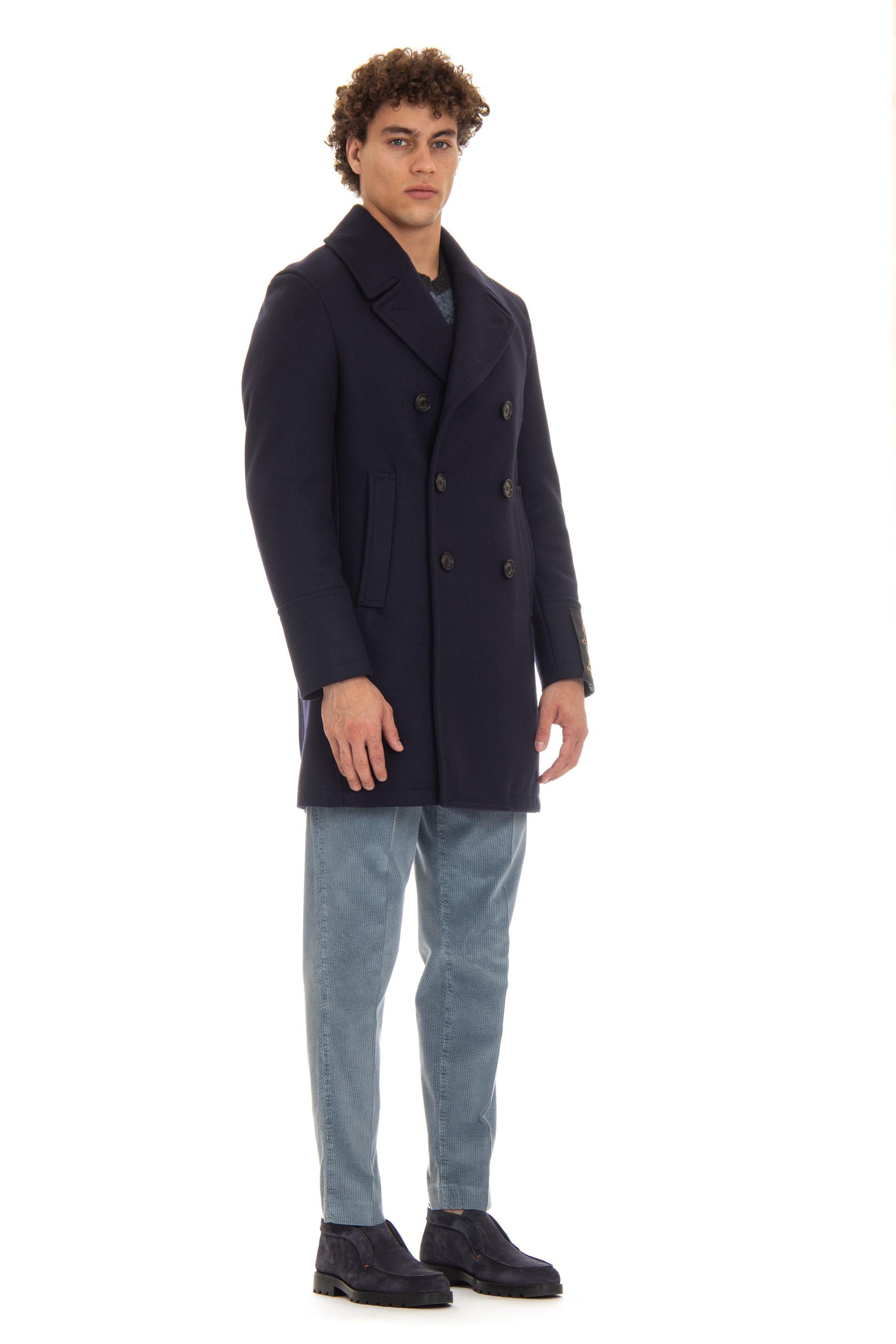 Peacoat in lana antiacqua mod. Genova 50092 7591 01 Sealup 