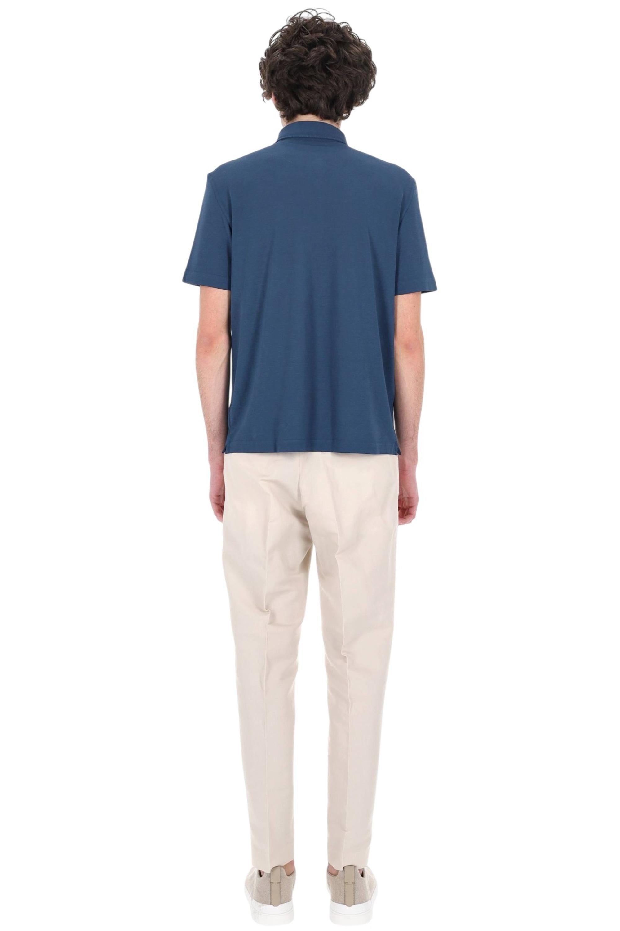 Drumohr Polo in cotone ice cotton DTJ202B-4 795 