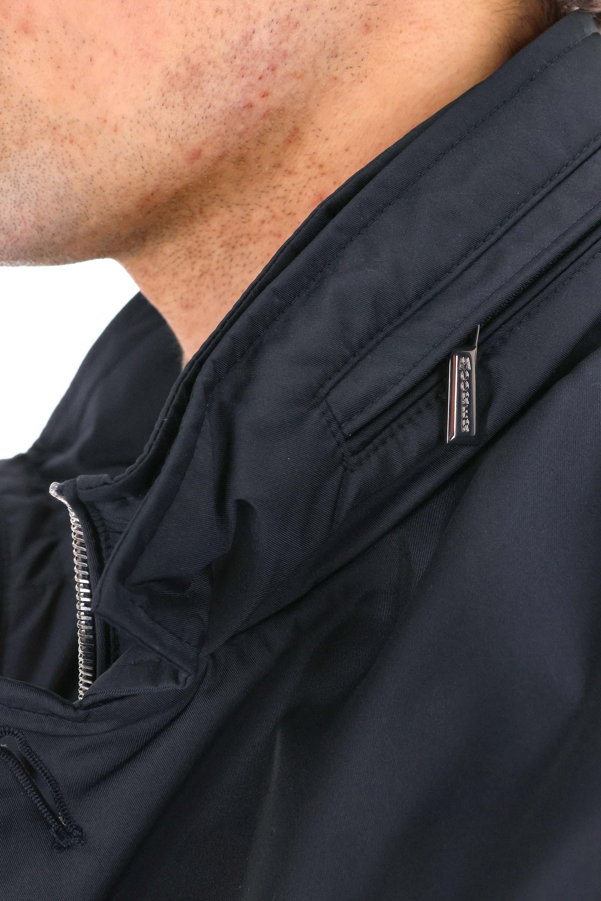 Car coat in nylon mod. Borromini-Wk BORROMINI-WK BLU Moorer 