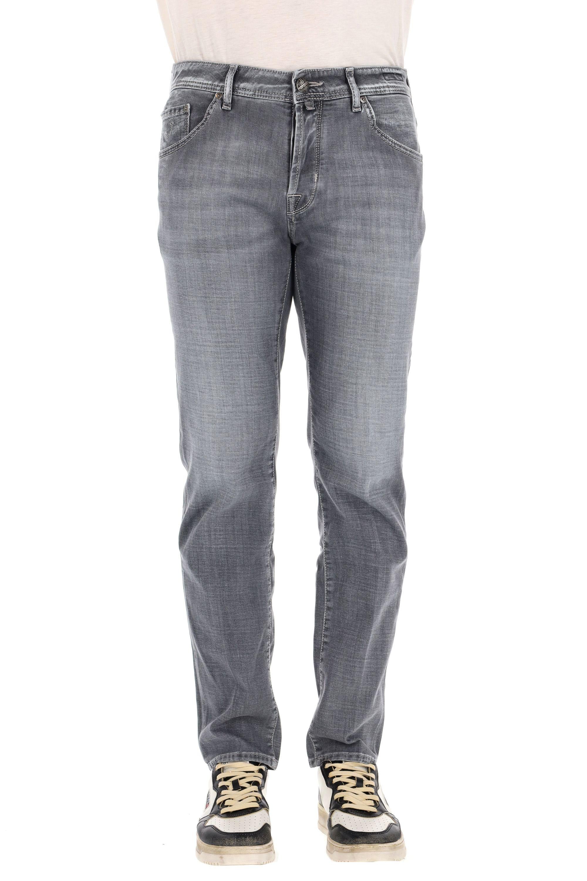 Jeans grigio in cotone comfort Scott fit QE015 030 S4126 700D Jacob Cohen 