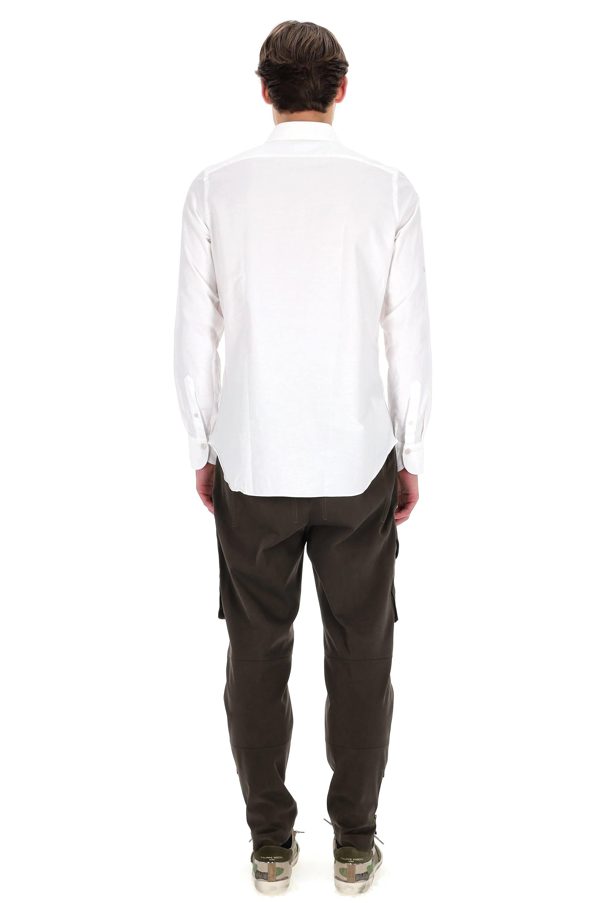 Finamore Camicia sartoriale in chambray di cotone linea Gaeta GT91-200002-A5099C 01 