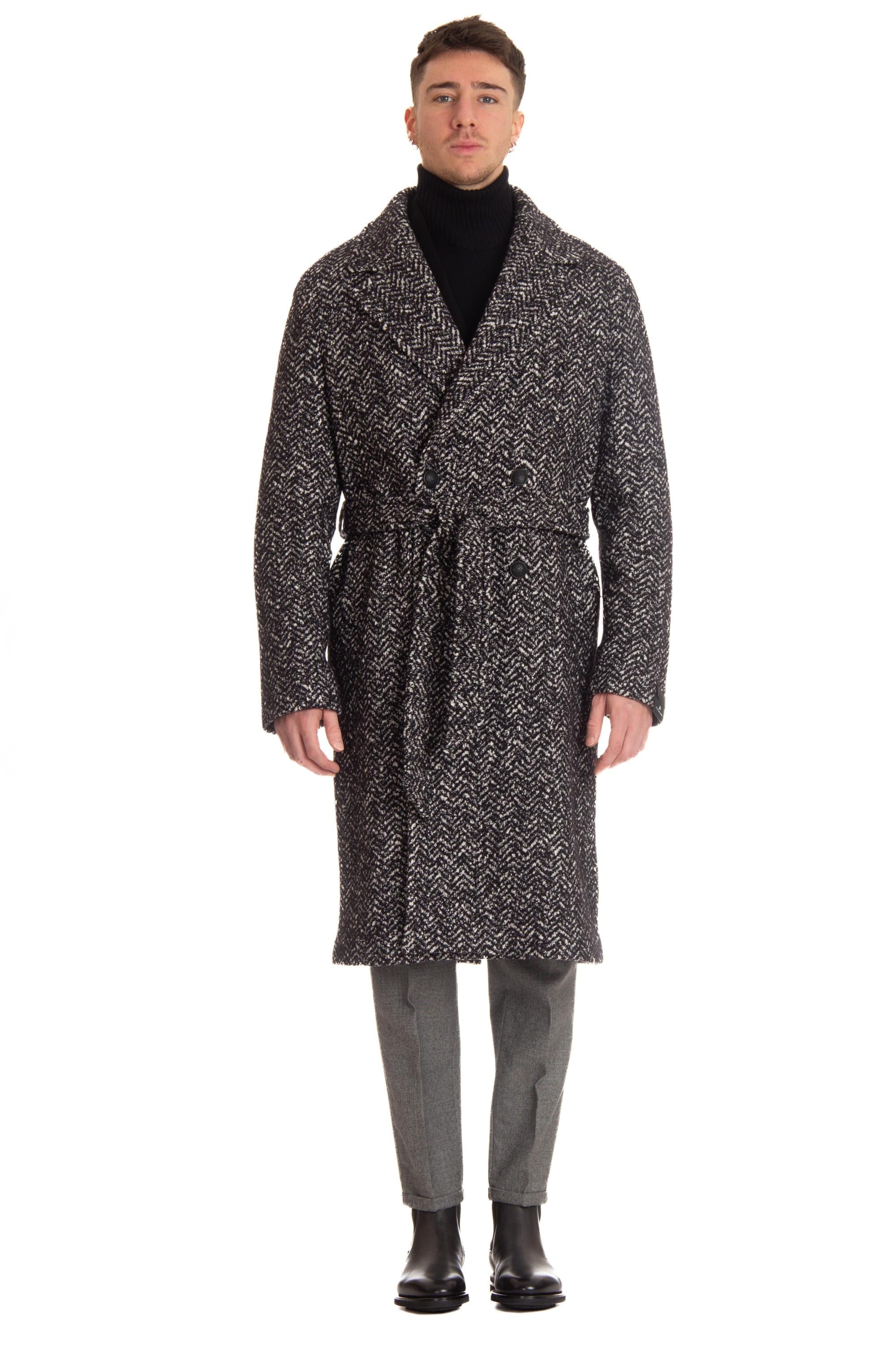 Cappotto doppiopetto in lana-cotone mod. Royce ROYCE A30007 N1288 Tagliatore 