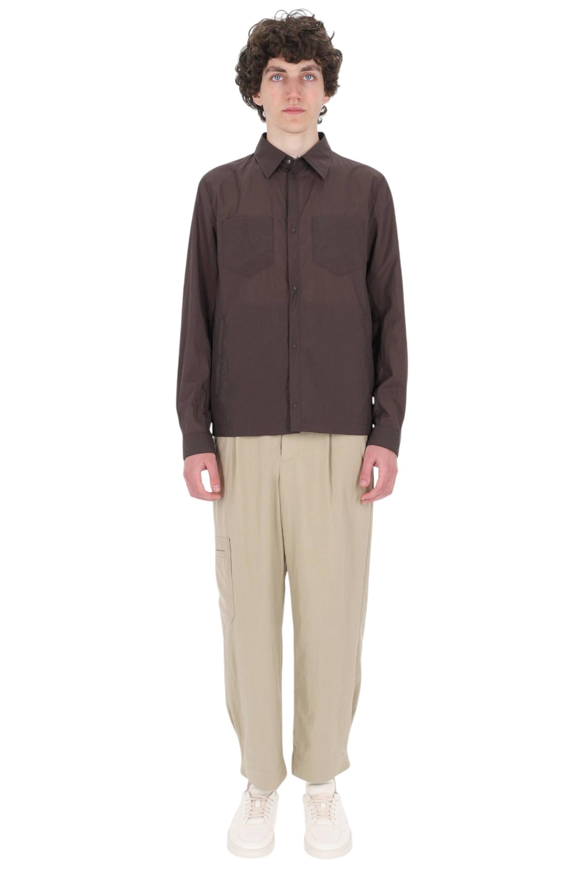 Herno Overshirt superlight in nylon goffrato GI000646U 8800 