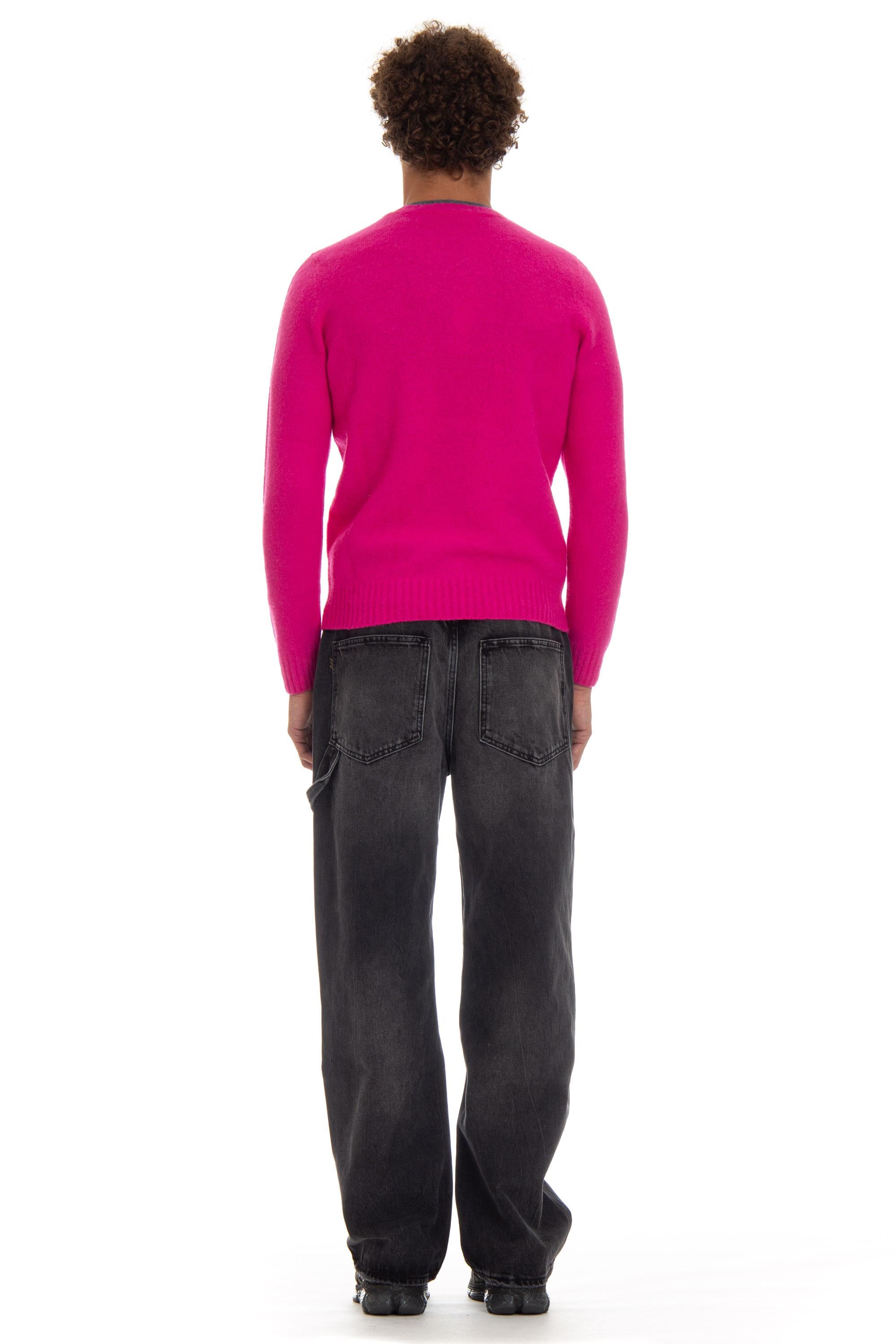 Maglia girocollo in lana di agnello garzata D8W103G.7 339 Drumohr 