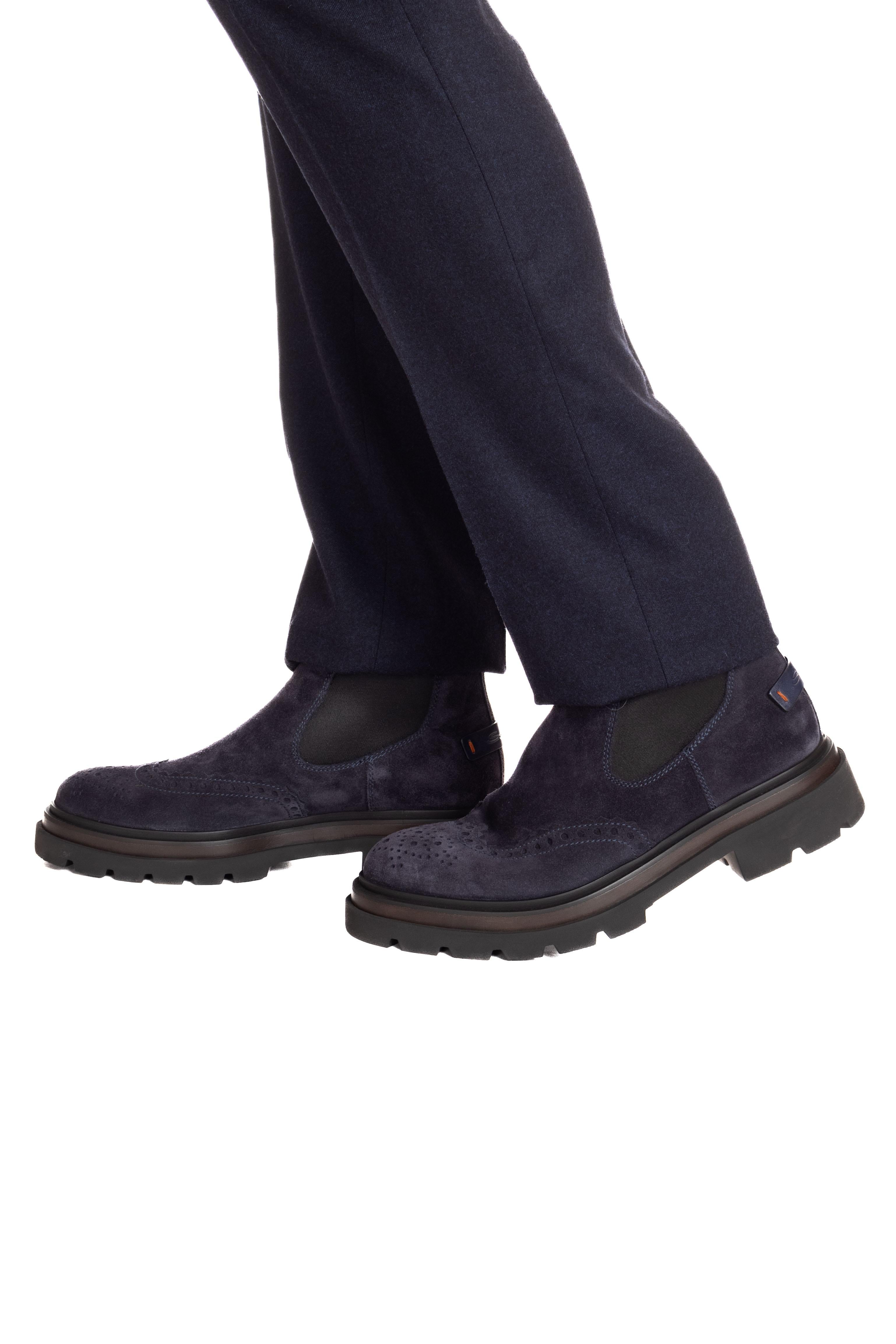 Santoni Stivaletto in camoscio superlight MGMI17701JK4ESLU U60 