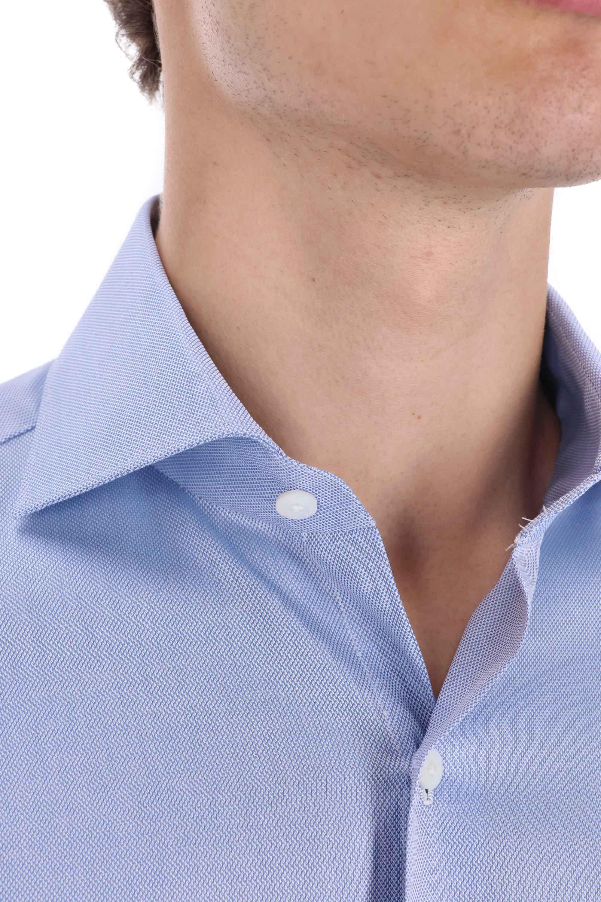 Finamore Camicia sartoriale Traveller in royal oxford linea Milano ML-149197-C0238T/2 05 