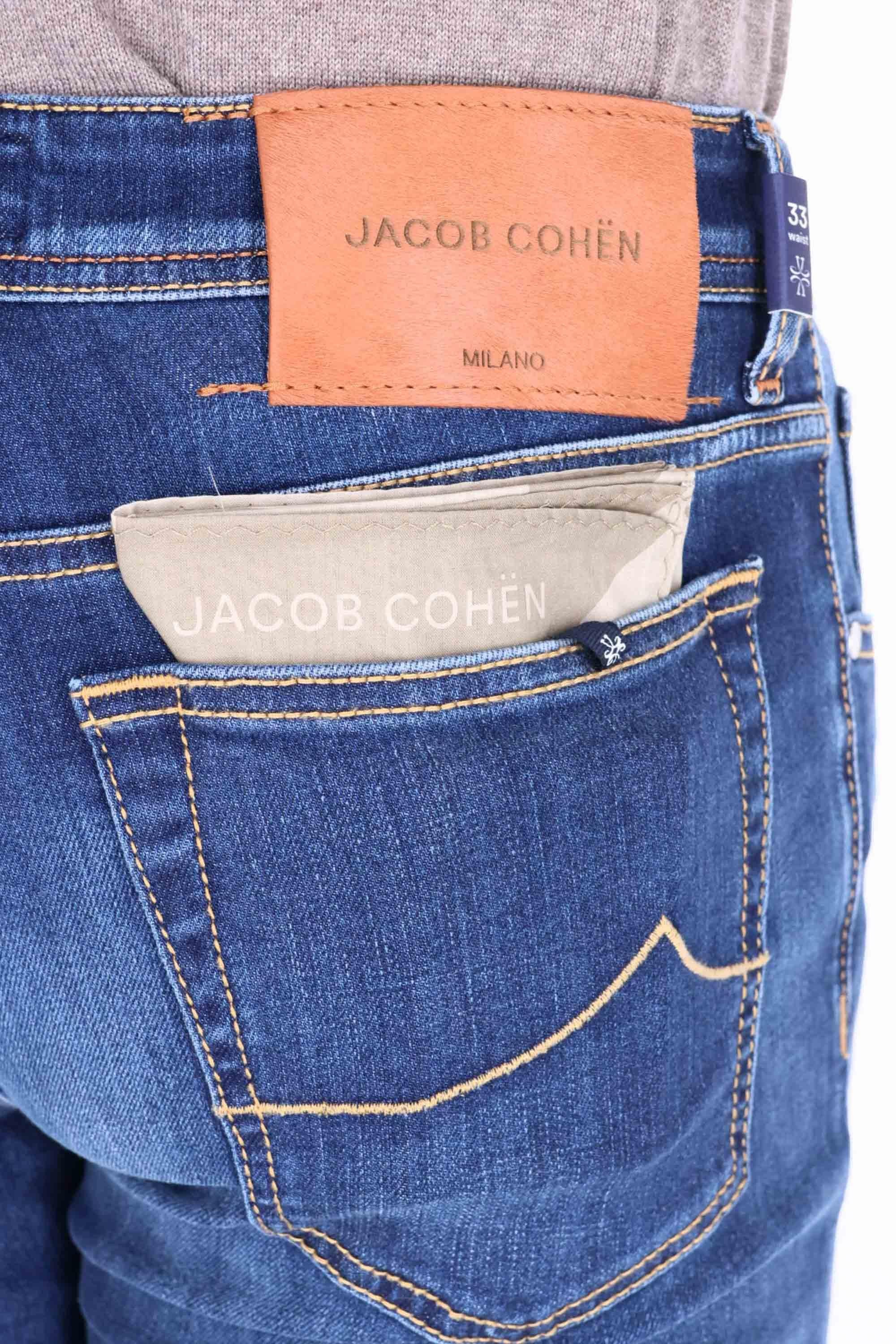 Jacob Cohen Jeans in cotone comfort etichetta cavallino cognac Bard fit JUX_QX004 001 S3623/2 BARD 200D 