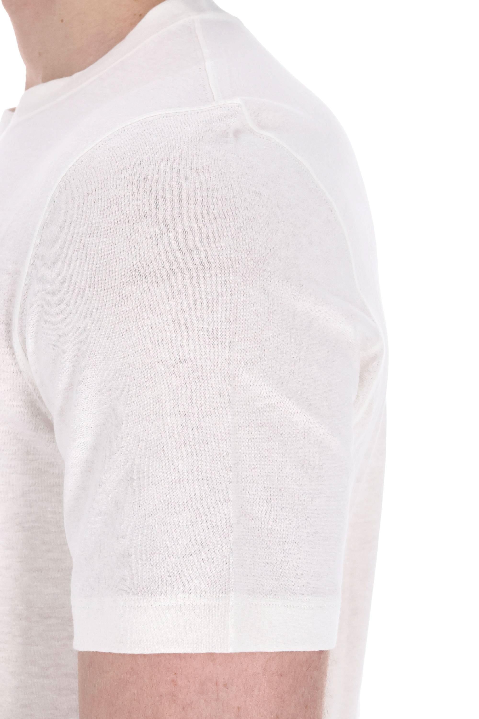 T-shirt in lino-cotone MW5351308 C828 Brunello Cucinelli 
