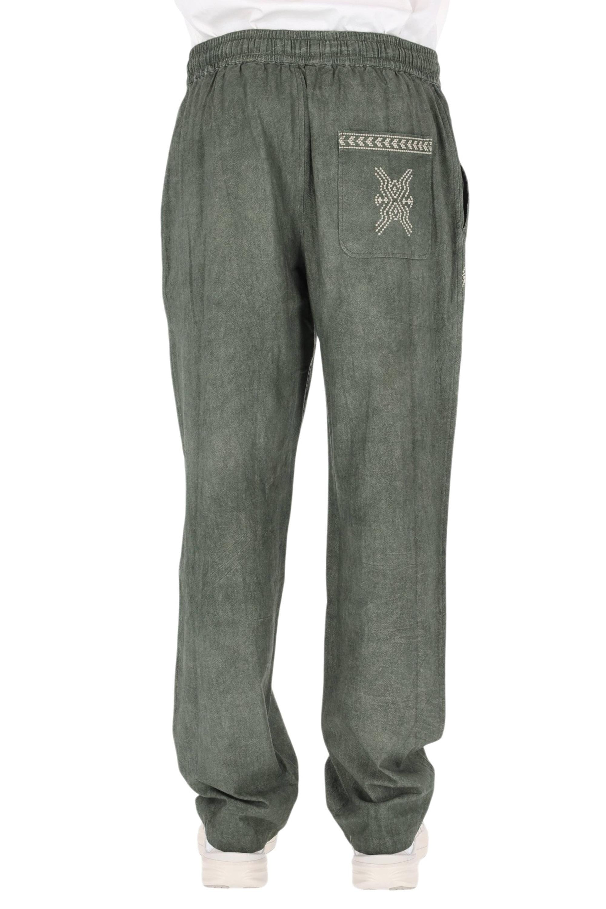 Isabel Marant Pantalone Zabel in garza di cotone con ricami PA0697HA-D1T11H 67LK 