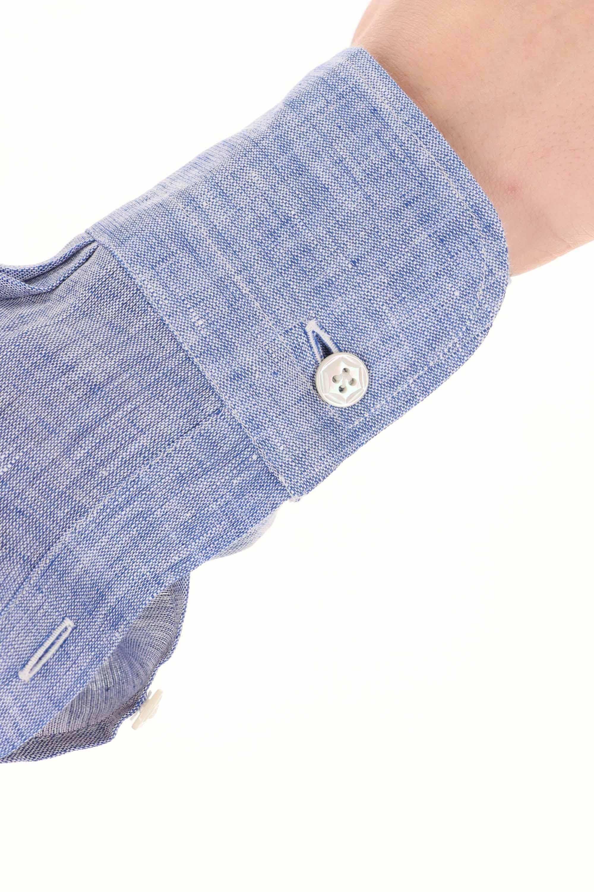 Camicia sartoriale in lino tinta unita linea Dandylife LIU13P0147067.U 0004 Barba 