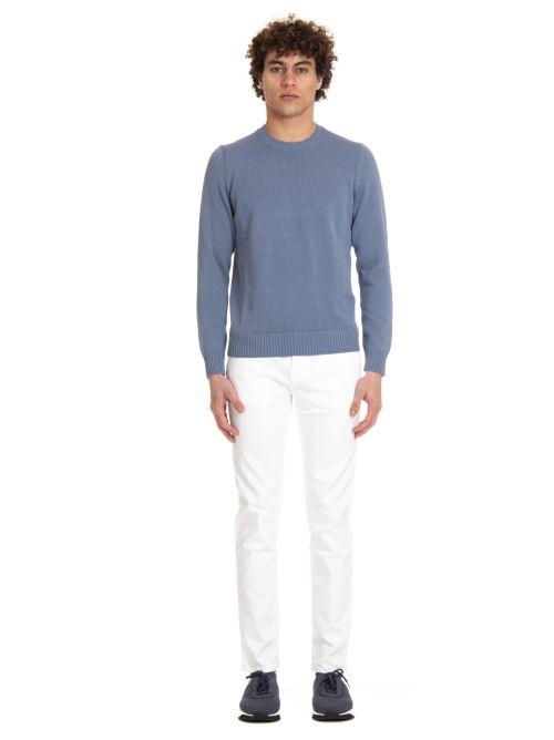 Maglia girocollo in cotone finezza 5 D8Z103/7 728 Drumohr 