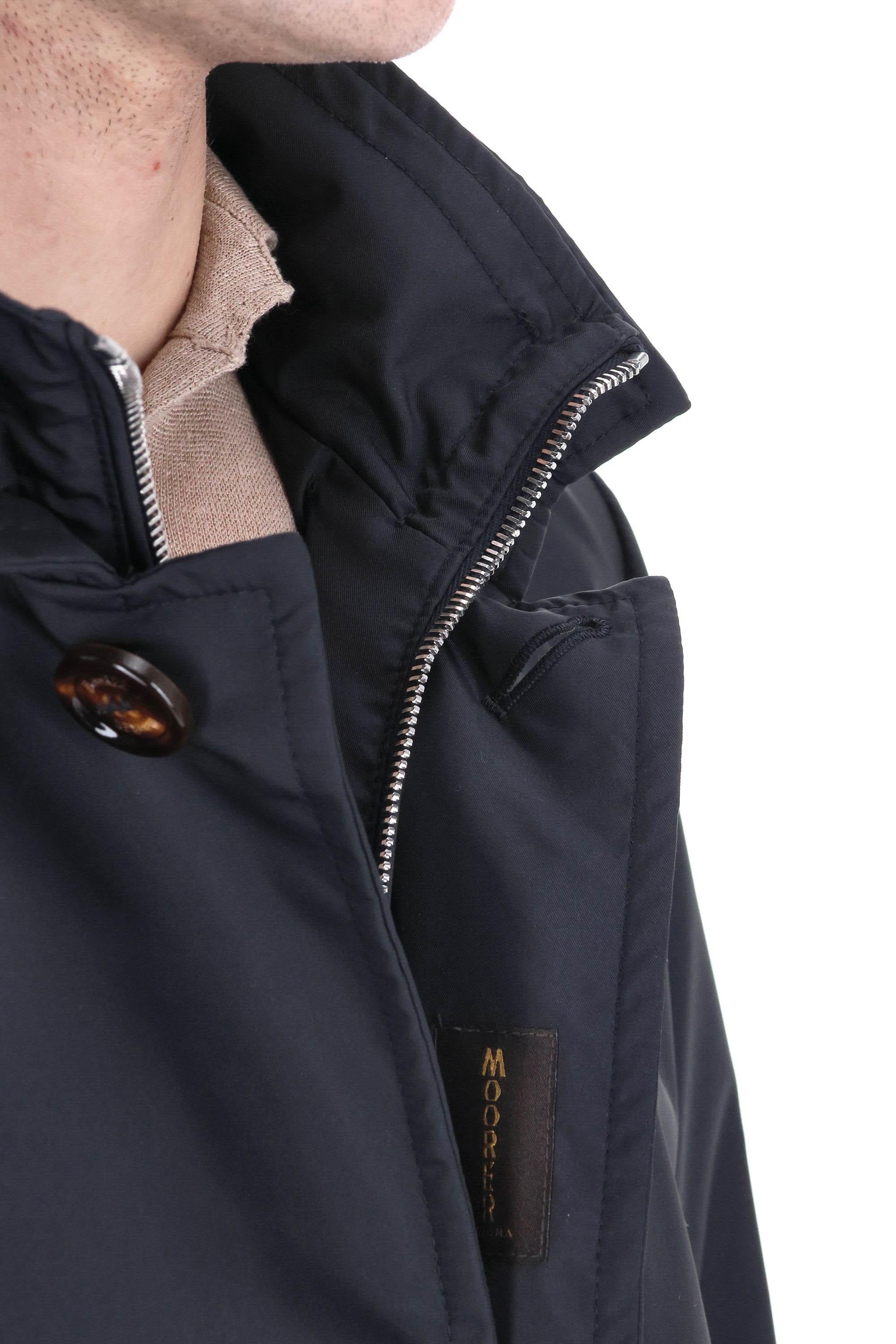 Car coat in nylon mod. Borromini-Wk BORROMINI-WK BLU Moorer 
