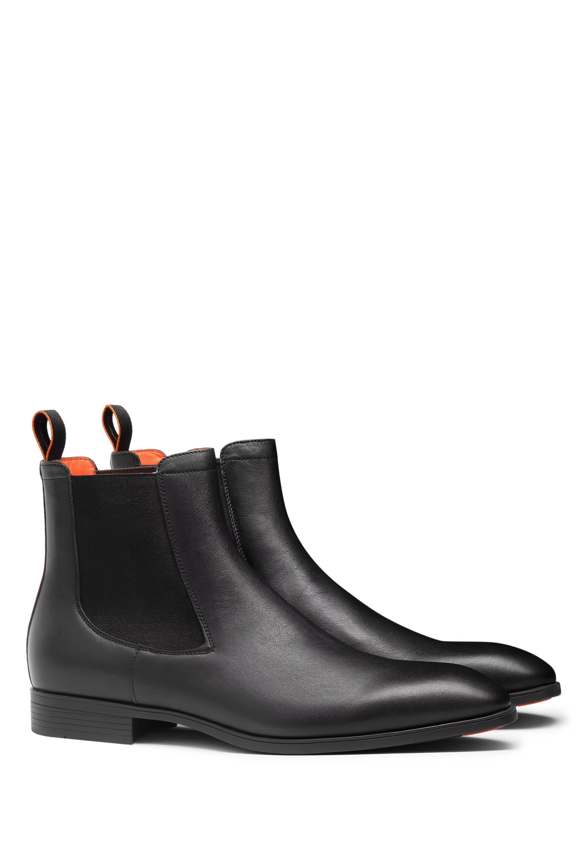 Santoni Stivaletto chelsea in pelle nera MGSI13414SMAICLB N01 