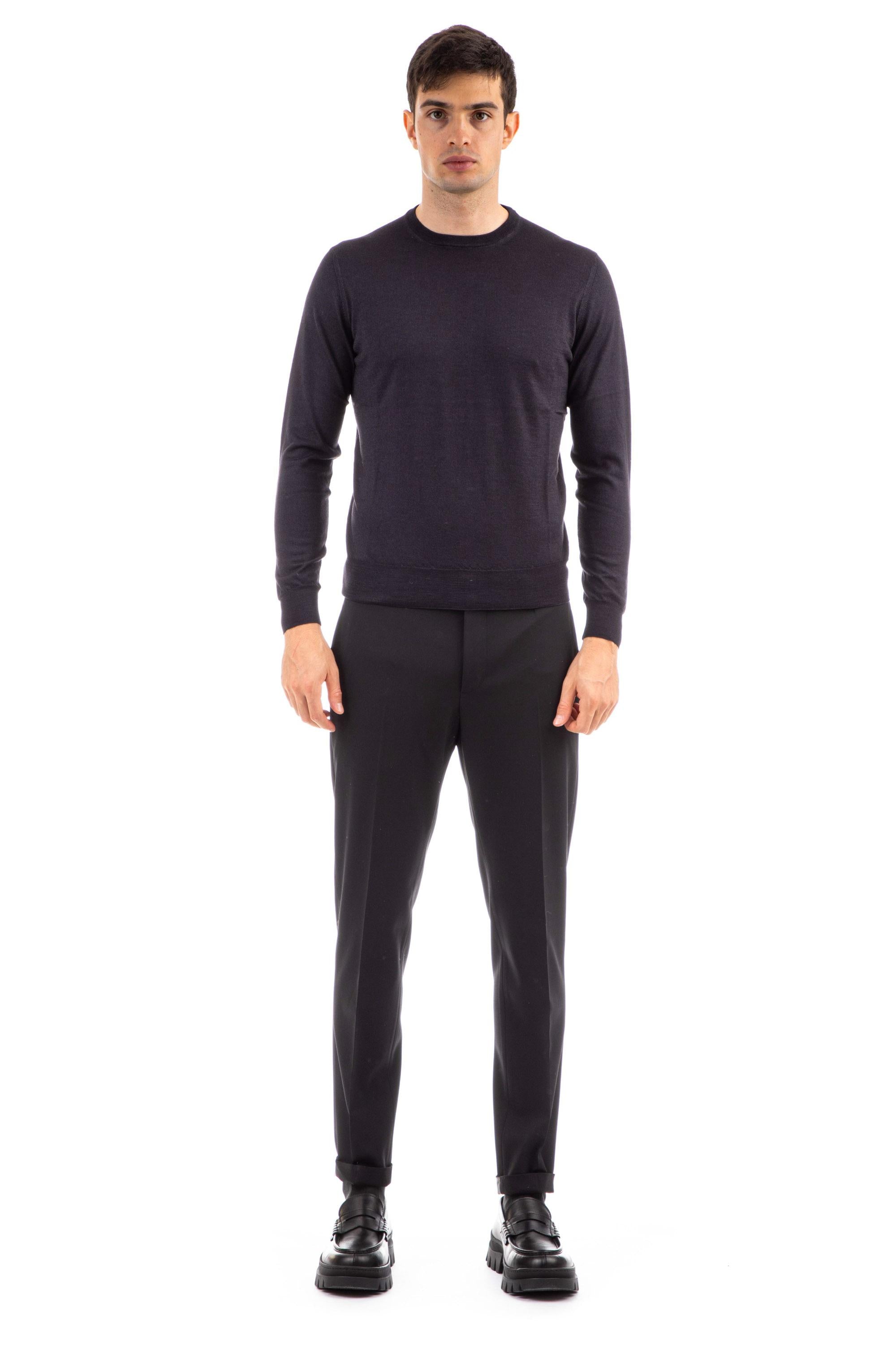 Maglia girocollo in cashmere-seta D0J103A 690 Drumohr 