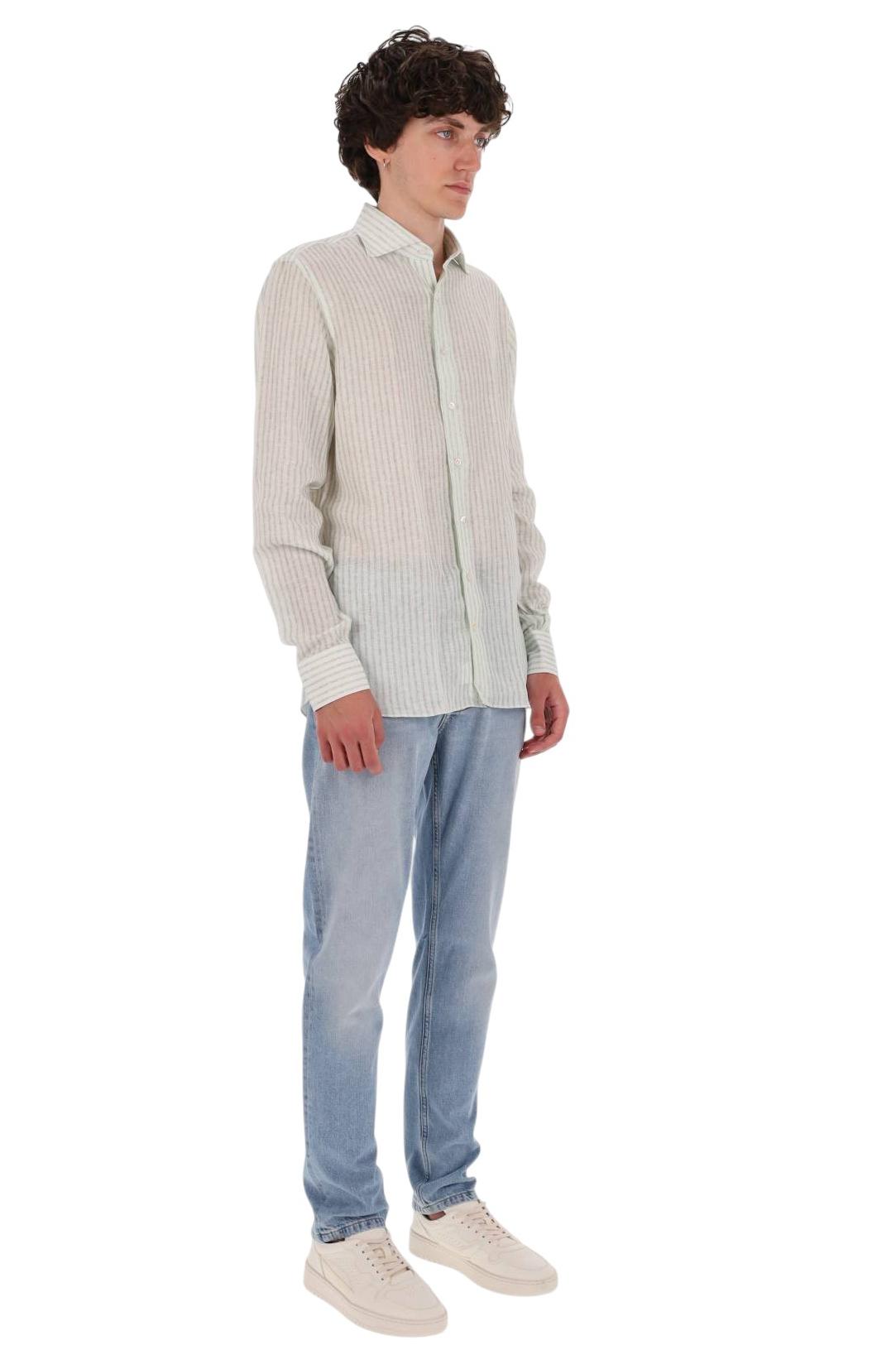 Borriello Camicia rigata in lino 22051/2 9 