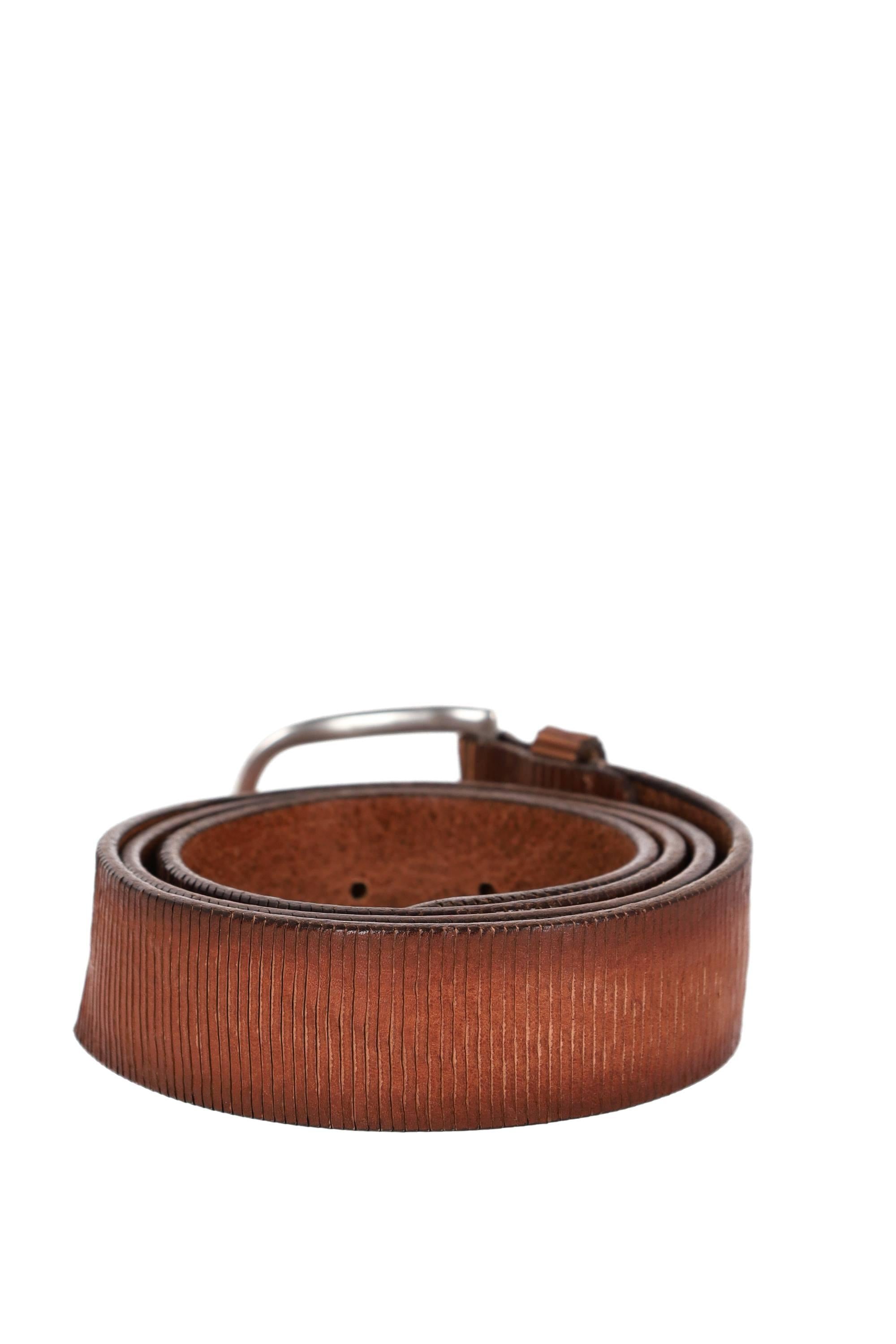 Orciani Cintura in pelle lamellare U08173_BLA/4 CUOIO 