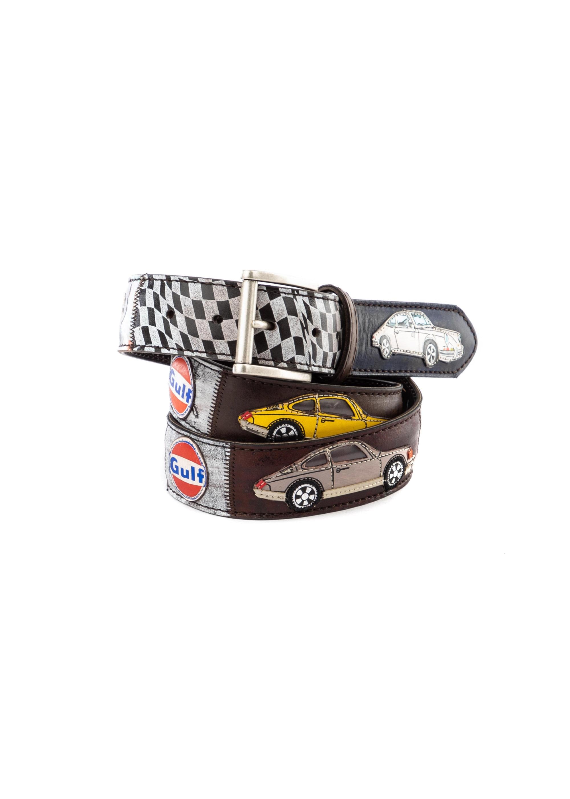 Artigianato Italiano Cintura artigianale in pelle "Steve mc Queen" STEVE MC QUEEN MLTCLR 