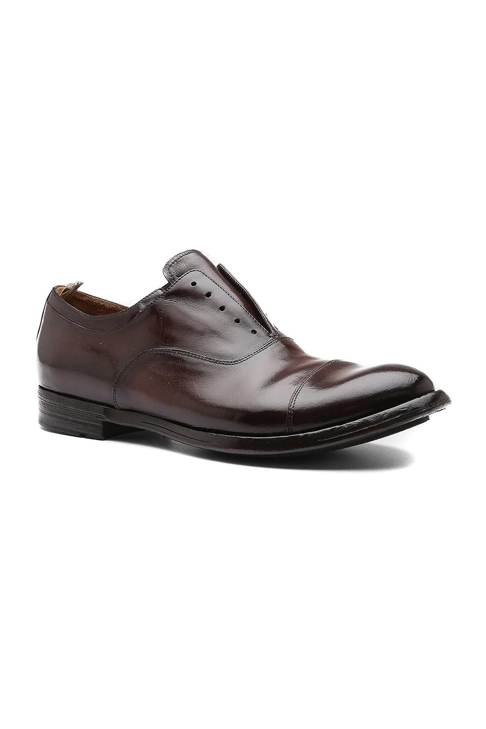 Officine Creative Scarpa oxford in pelle fondo cuoio OCANATO015AERBUD211 T.MORO 