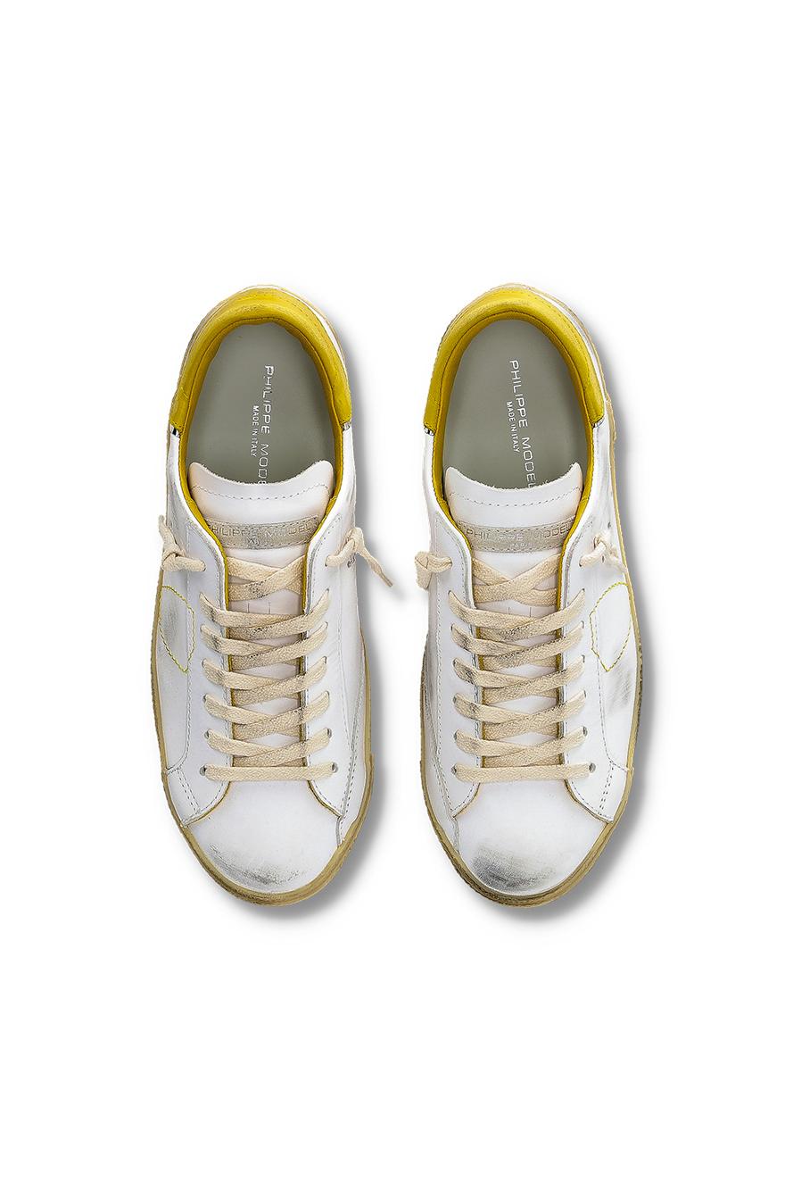 Sneaker in pelle talloncino senape mod. Paris PRLU PRSX/15 VT03 Philippe Model 
