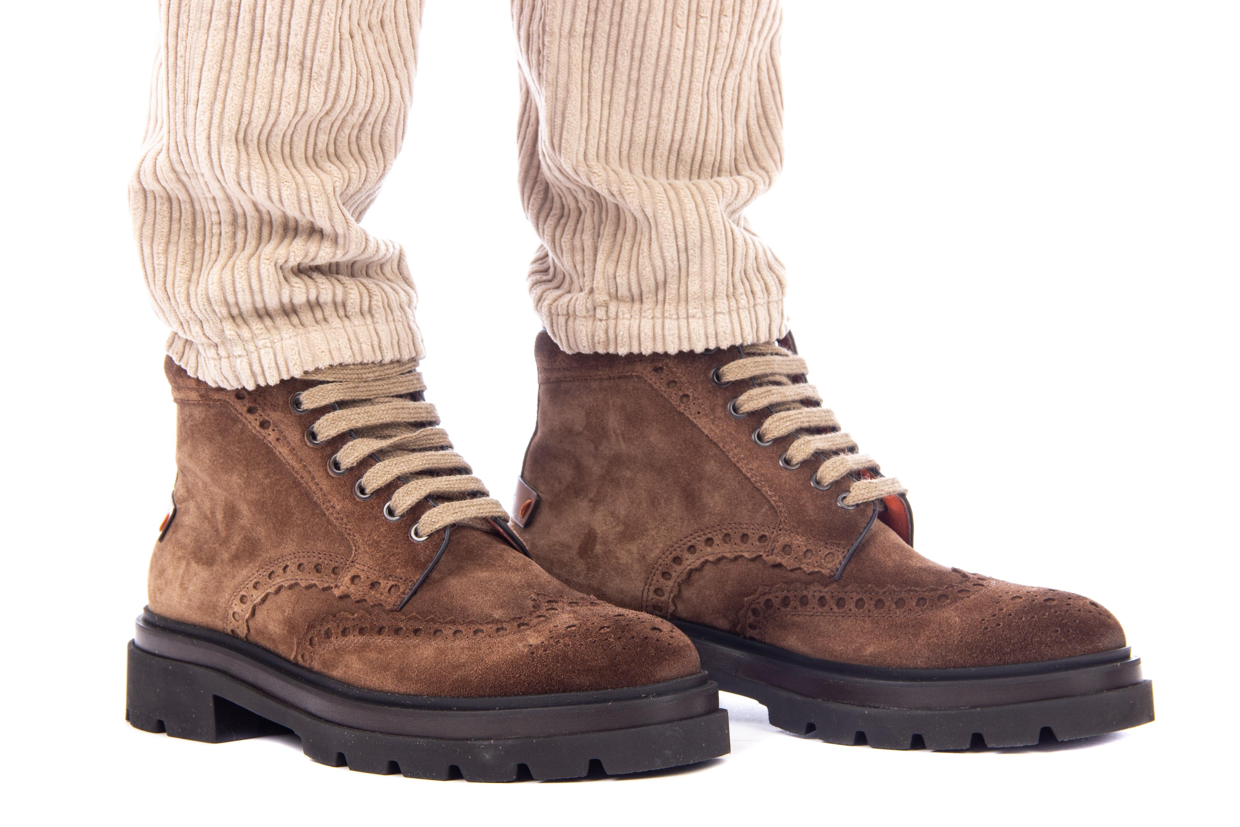 Santoni Stivaletto in camoscio modello breakout MGMI17684JK4EGXX S50 